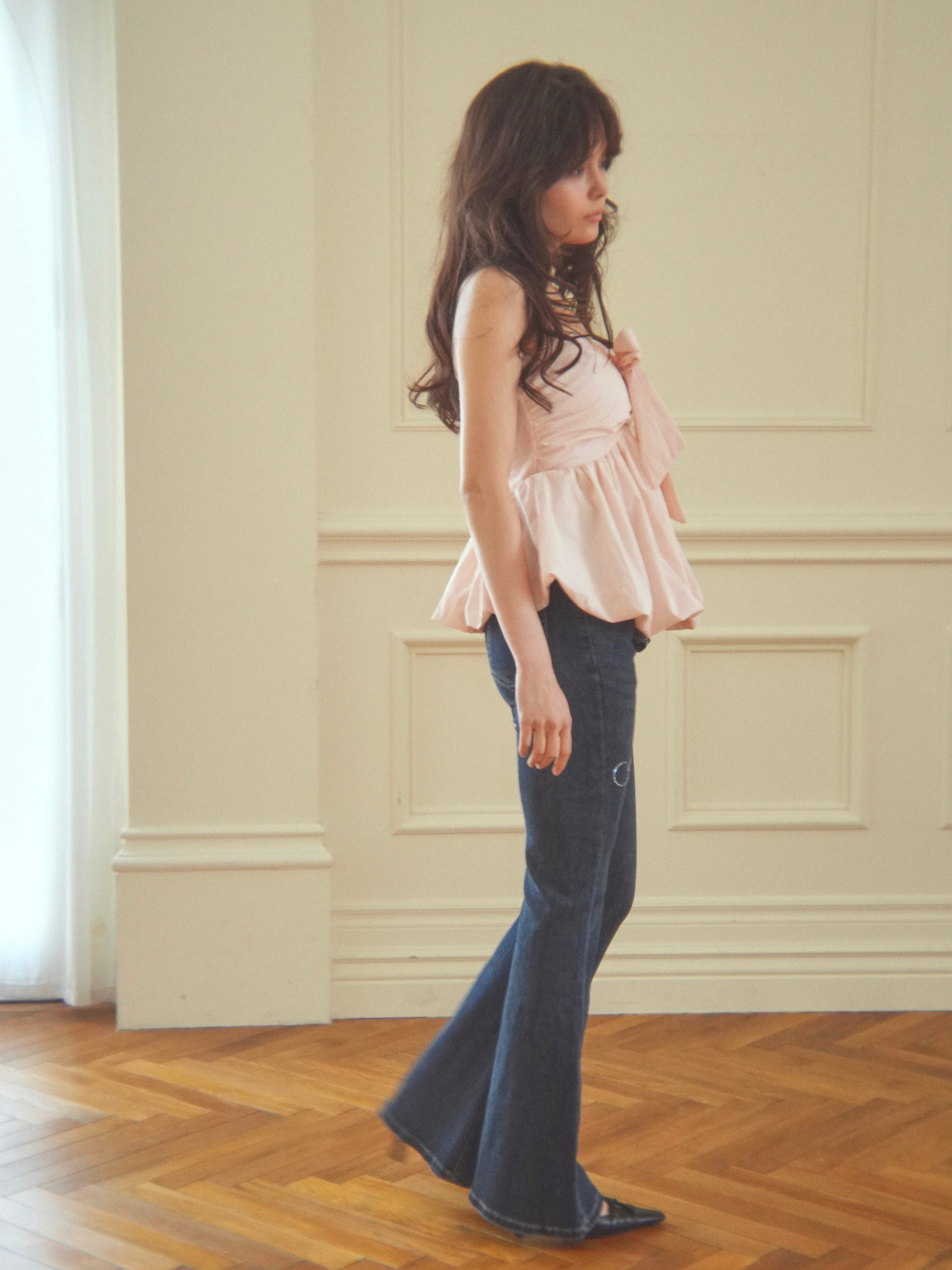 ribbon peplum baretops