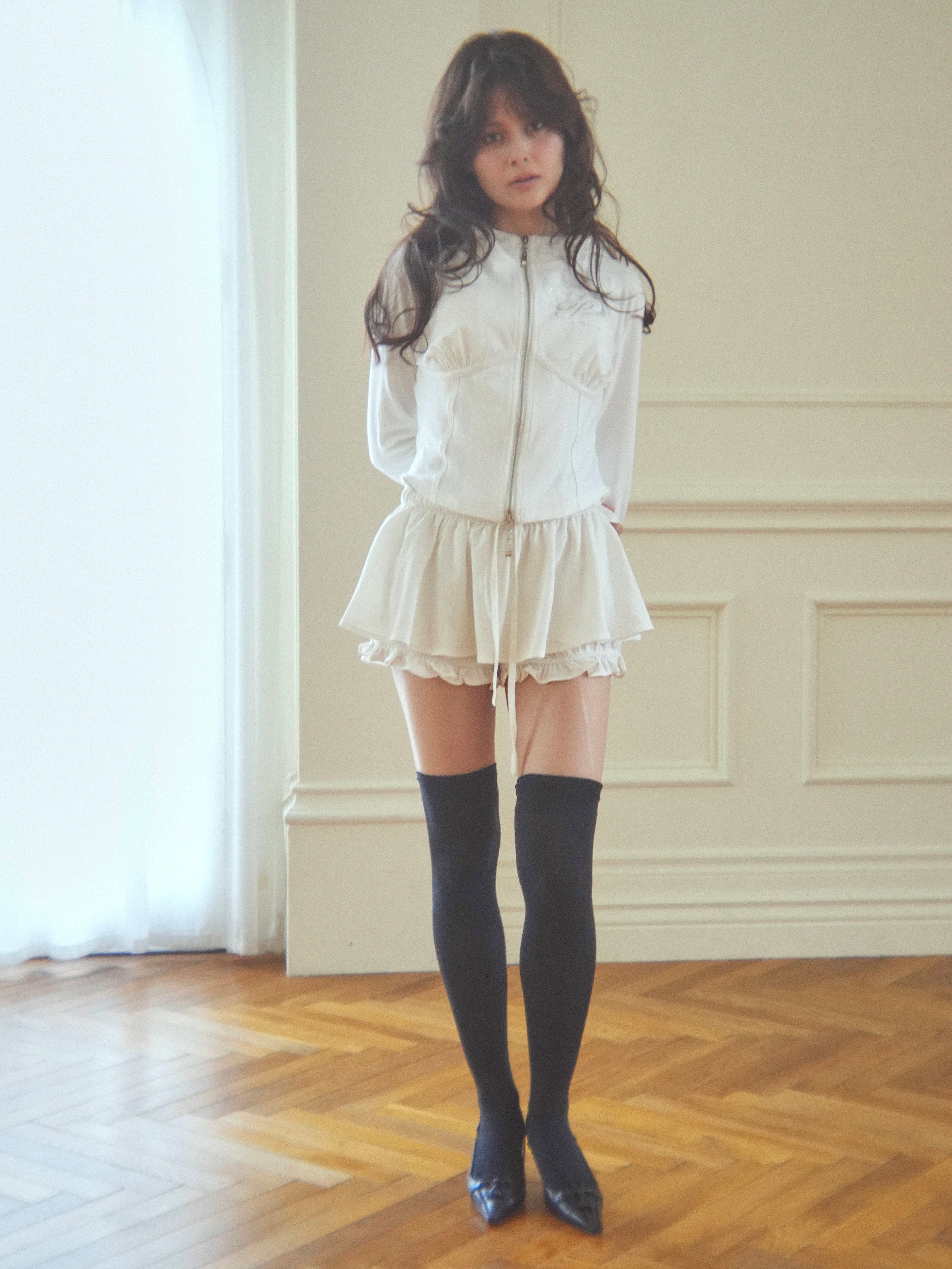frill gather skorts