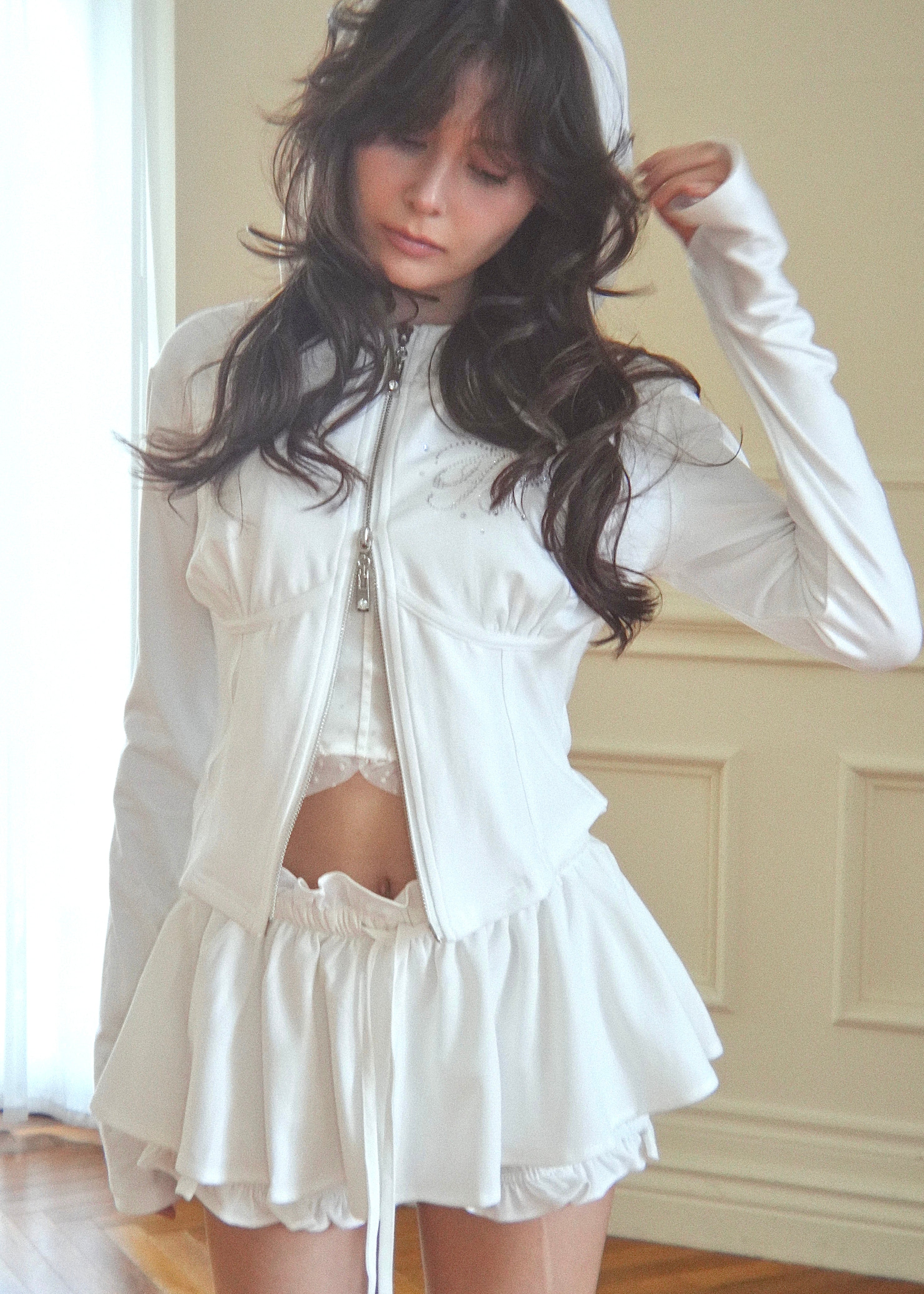 frill gather skorts