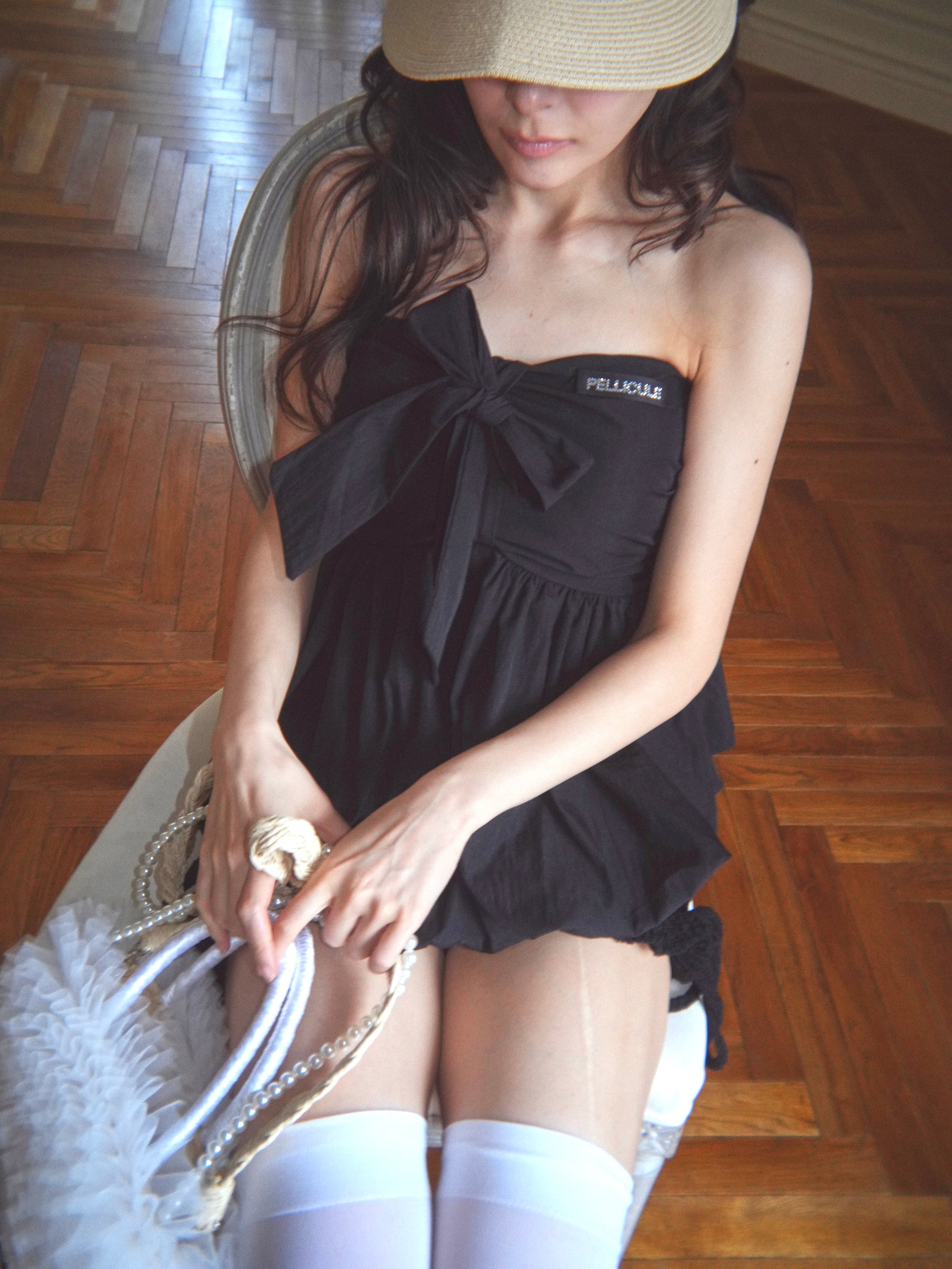ribbon peplum baretops