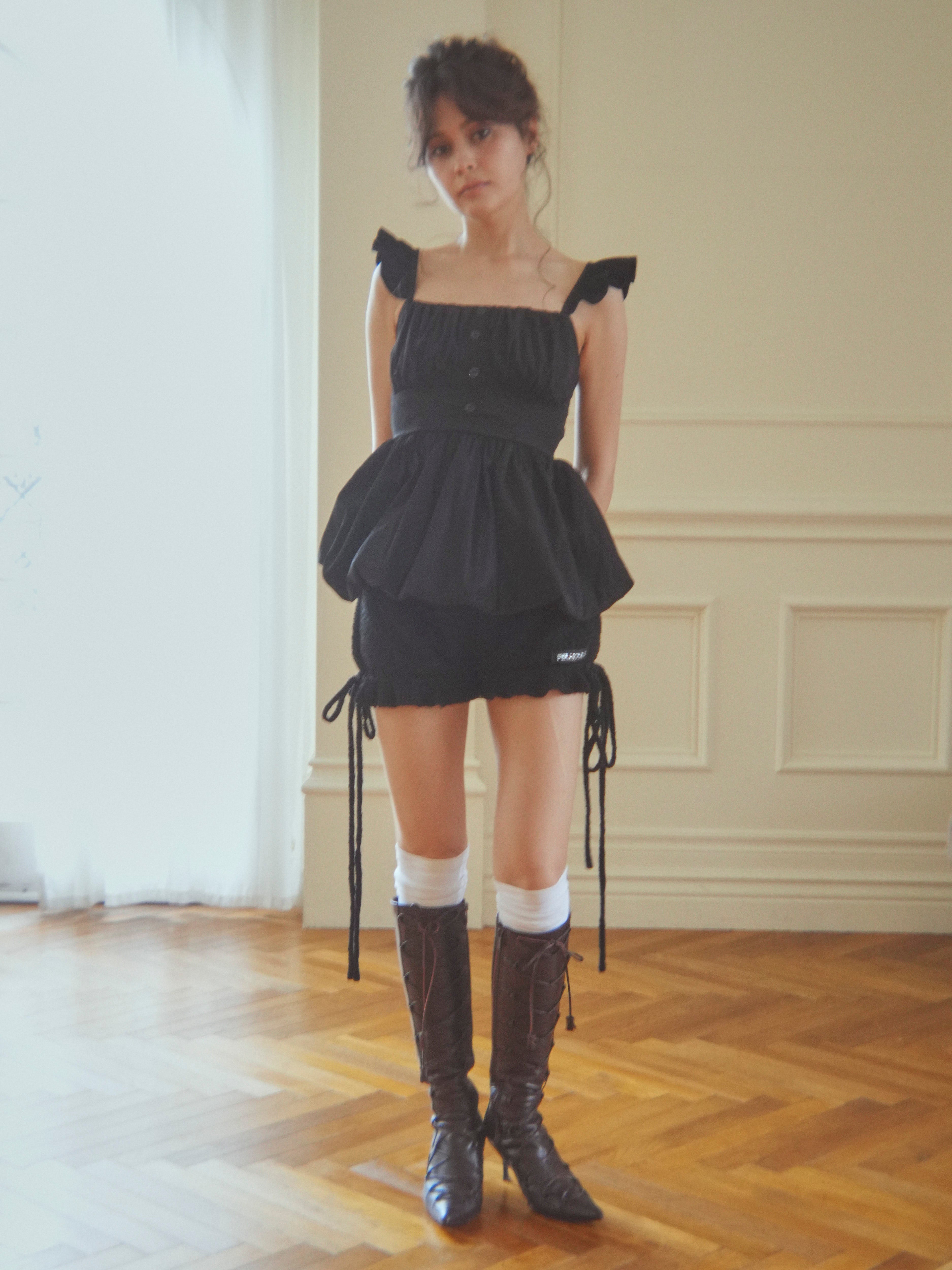frillgather peplum tops
