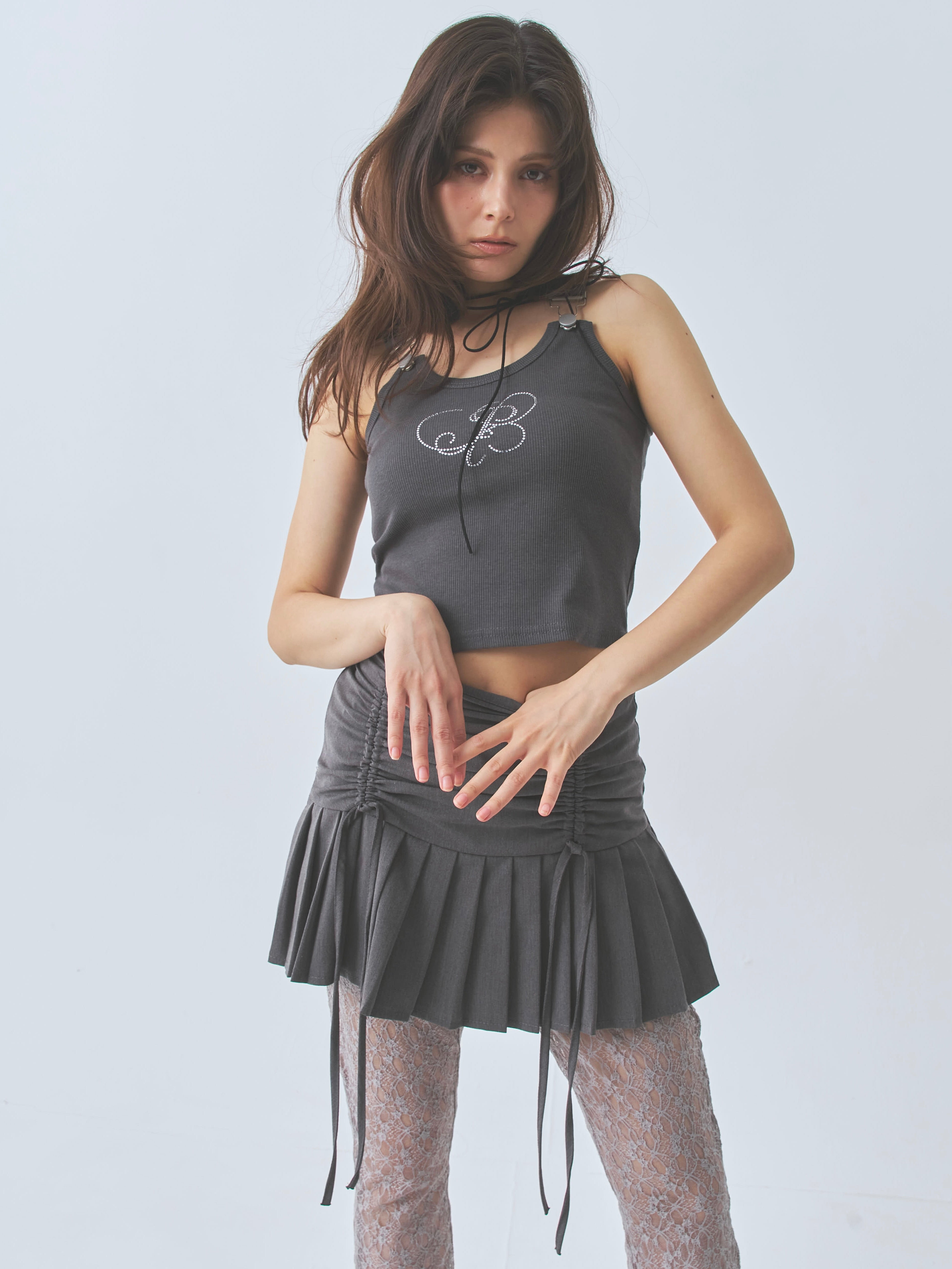 front gather pleats SK