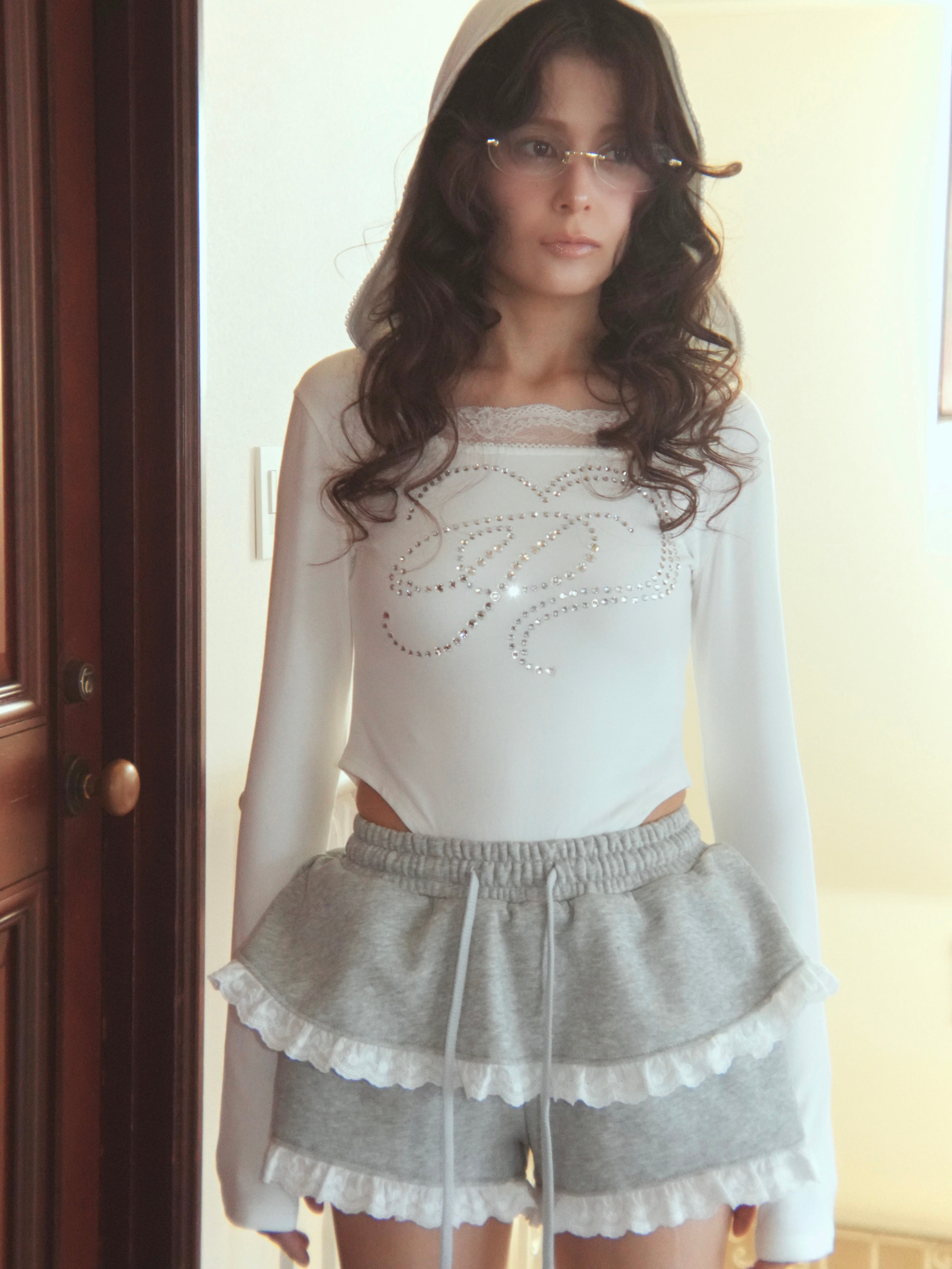 lace aprony short pants