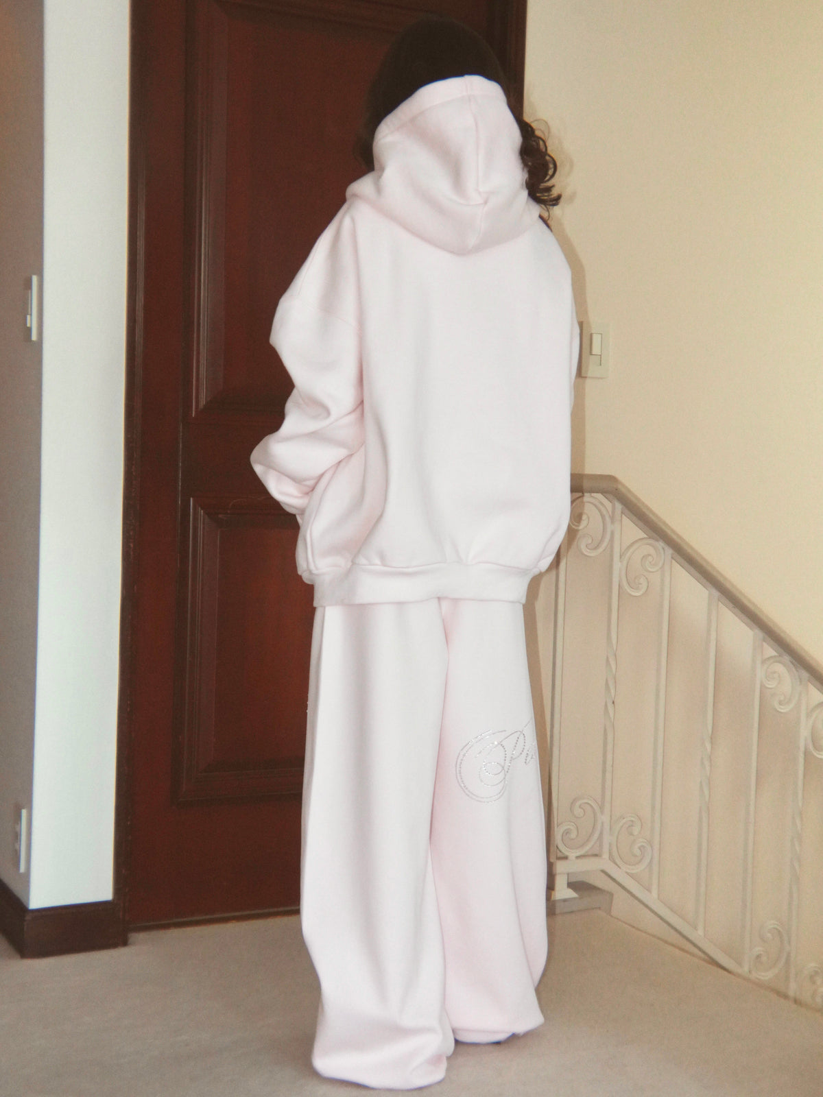 stone-deco sweat pants