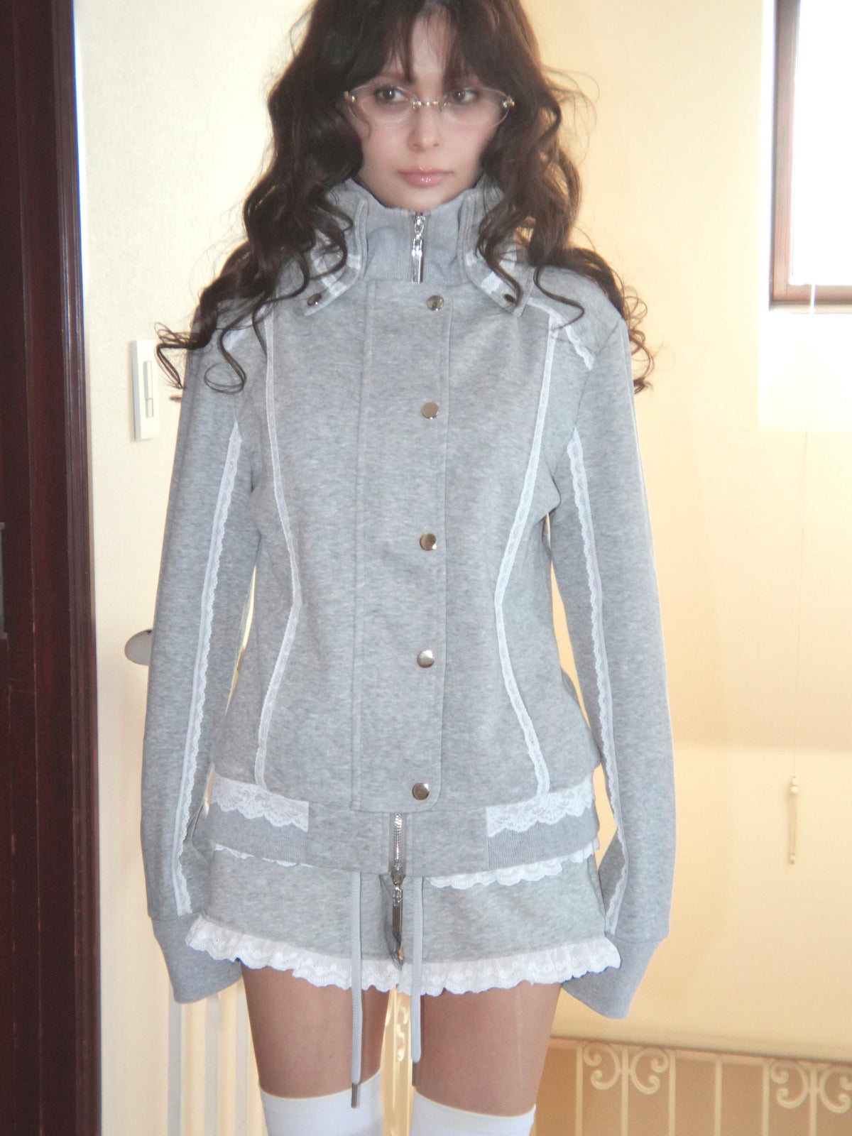 lacy piping jacket