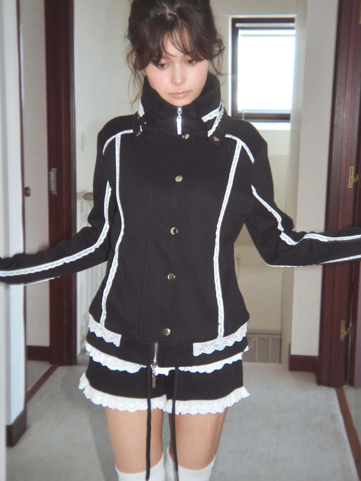 lacy piping jacket