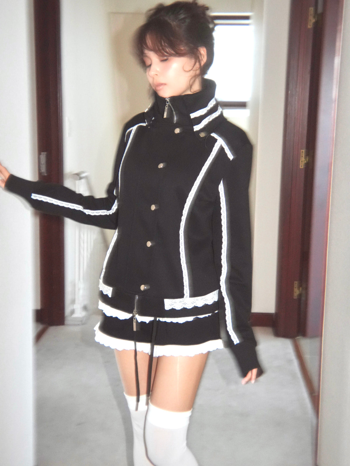 lacy piping jacket