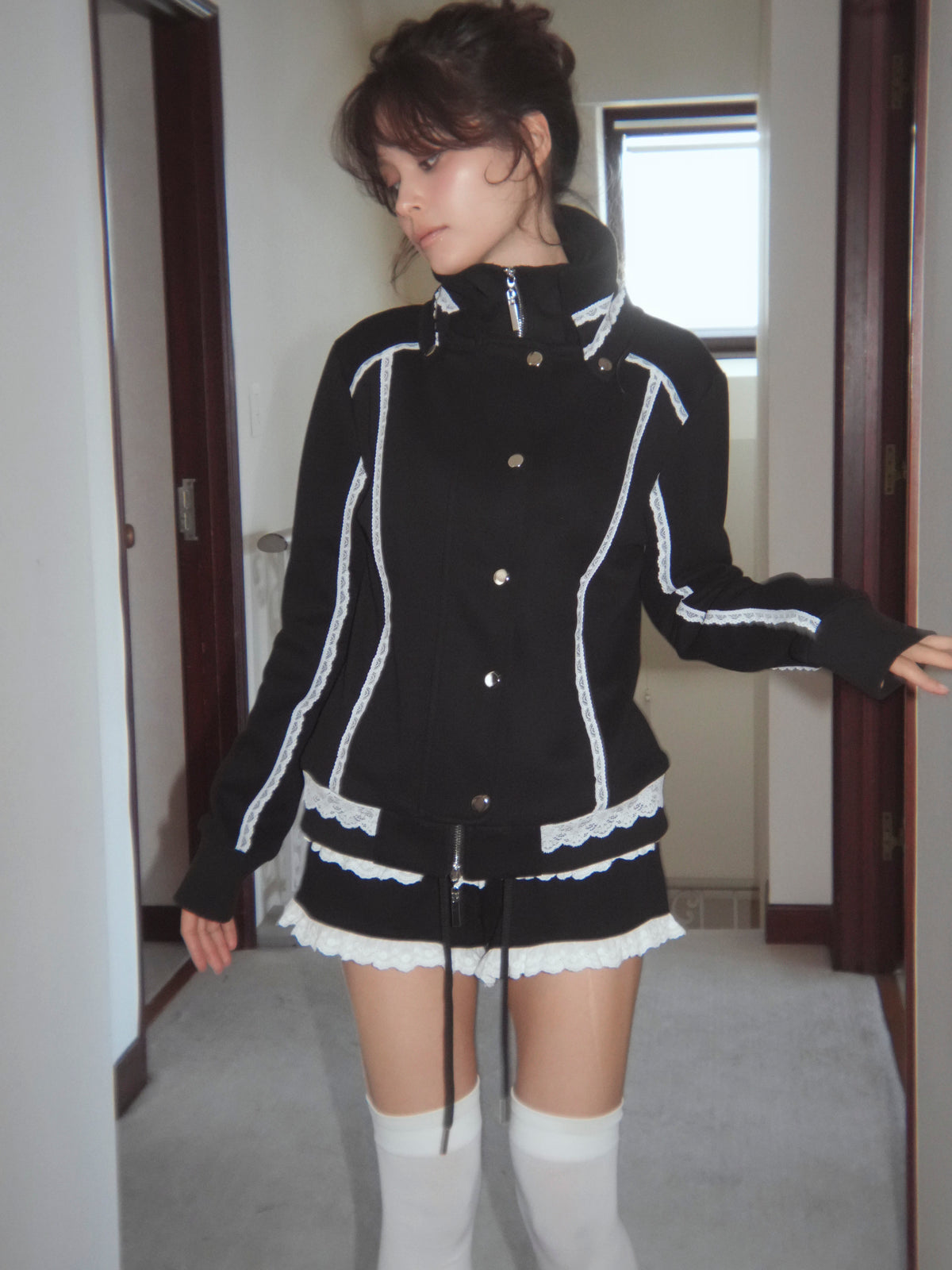 lacy piping jacket