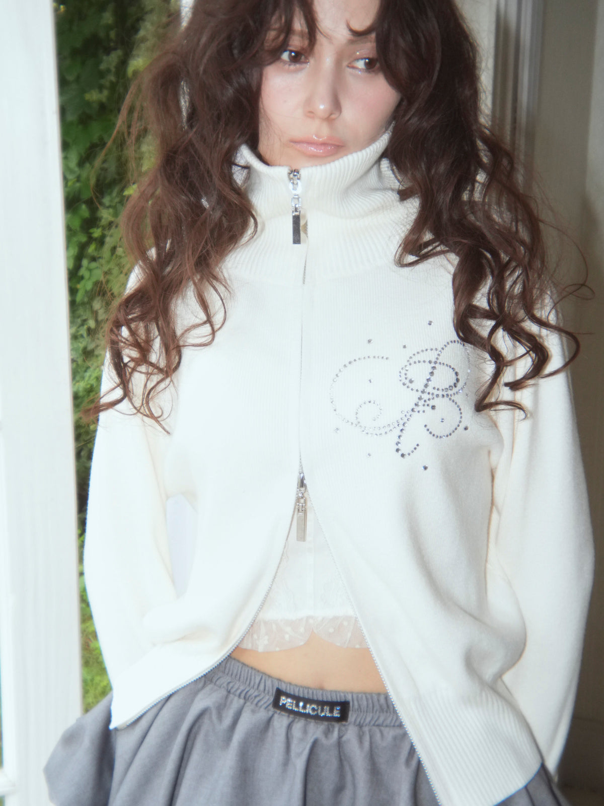 motif standneck knit