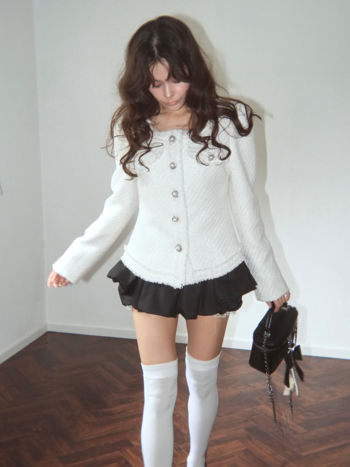 curvaceous tweed jacket