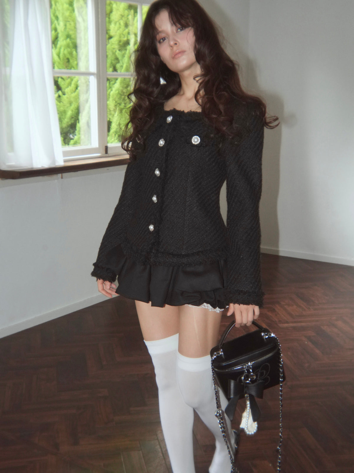 curvaceous tweed jacket