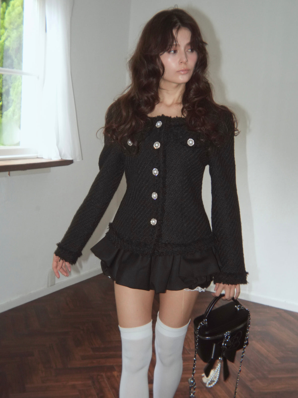 curvaceous tweed jacket