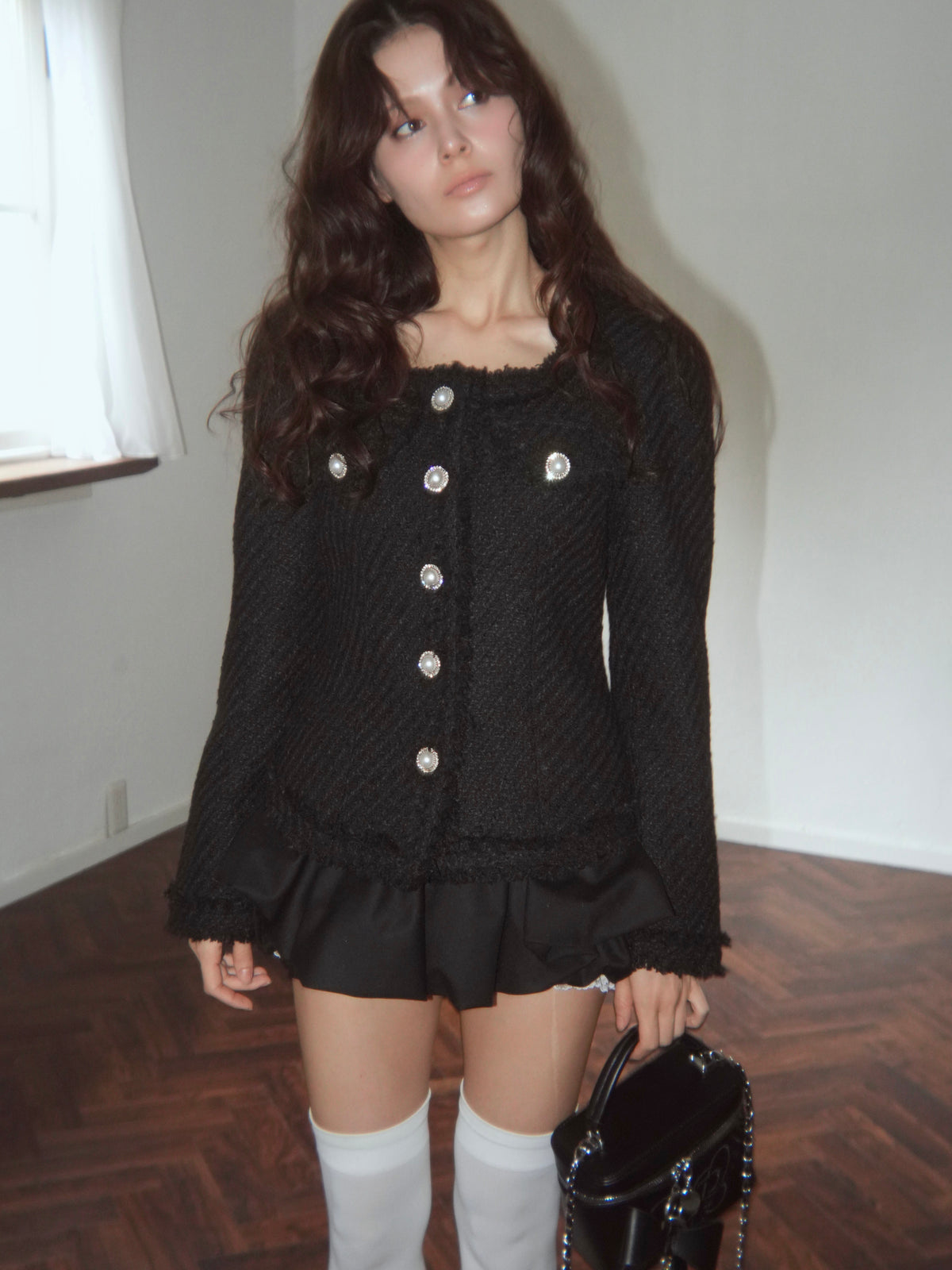 curvaceous tweed jacket