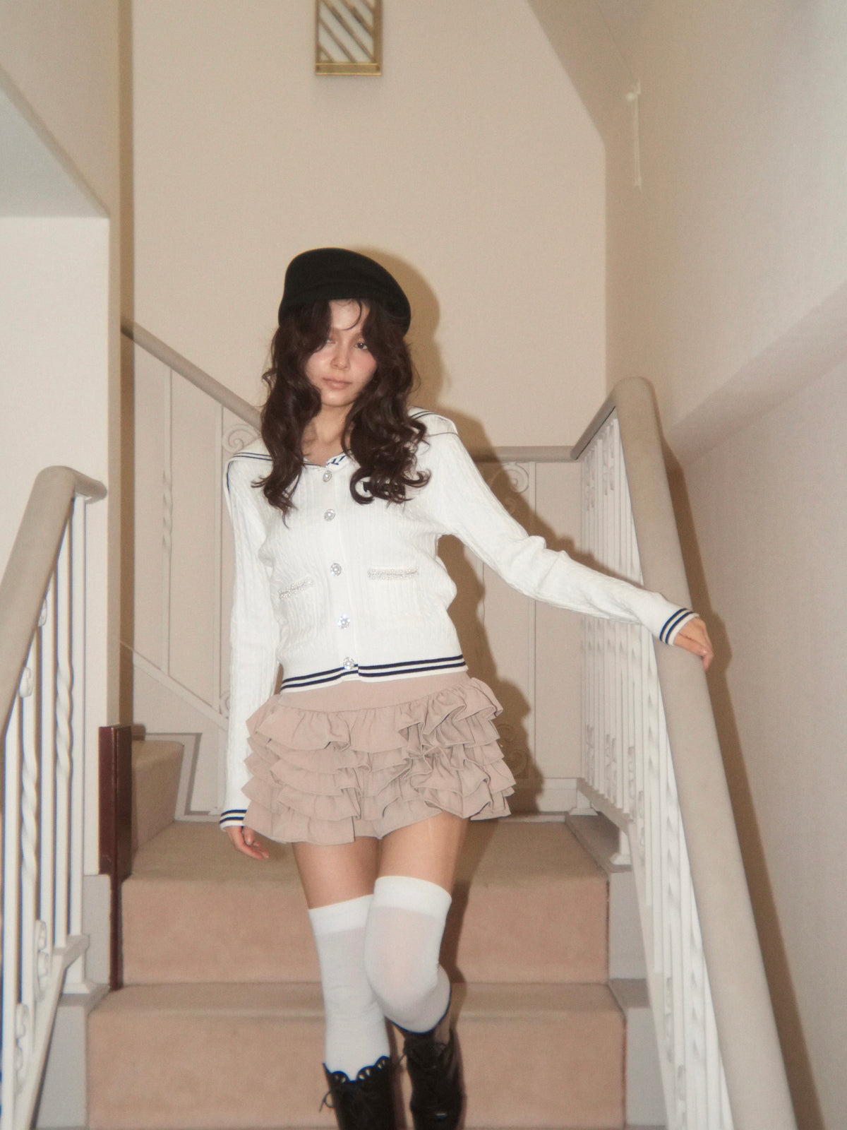 frilltiered skirt