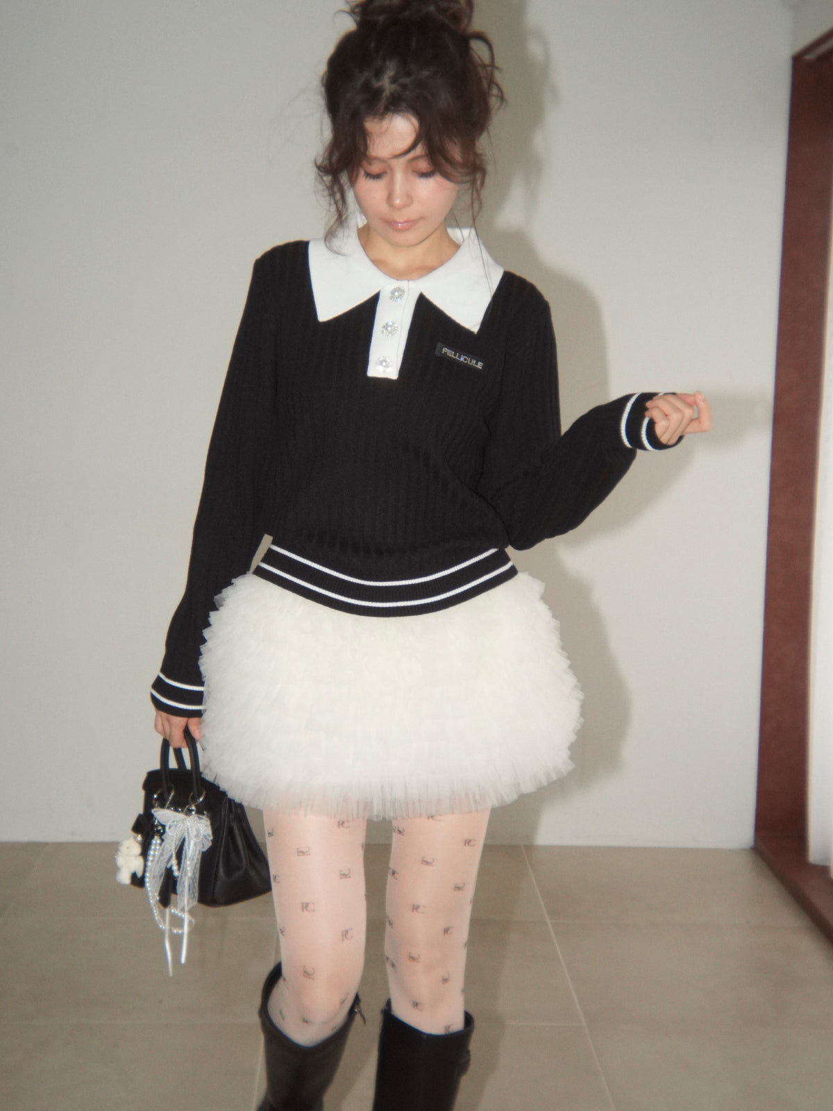 PC motif monogram tights