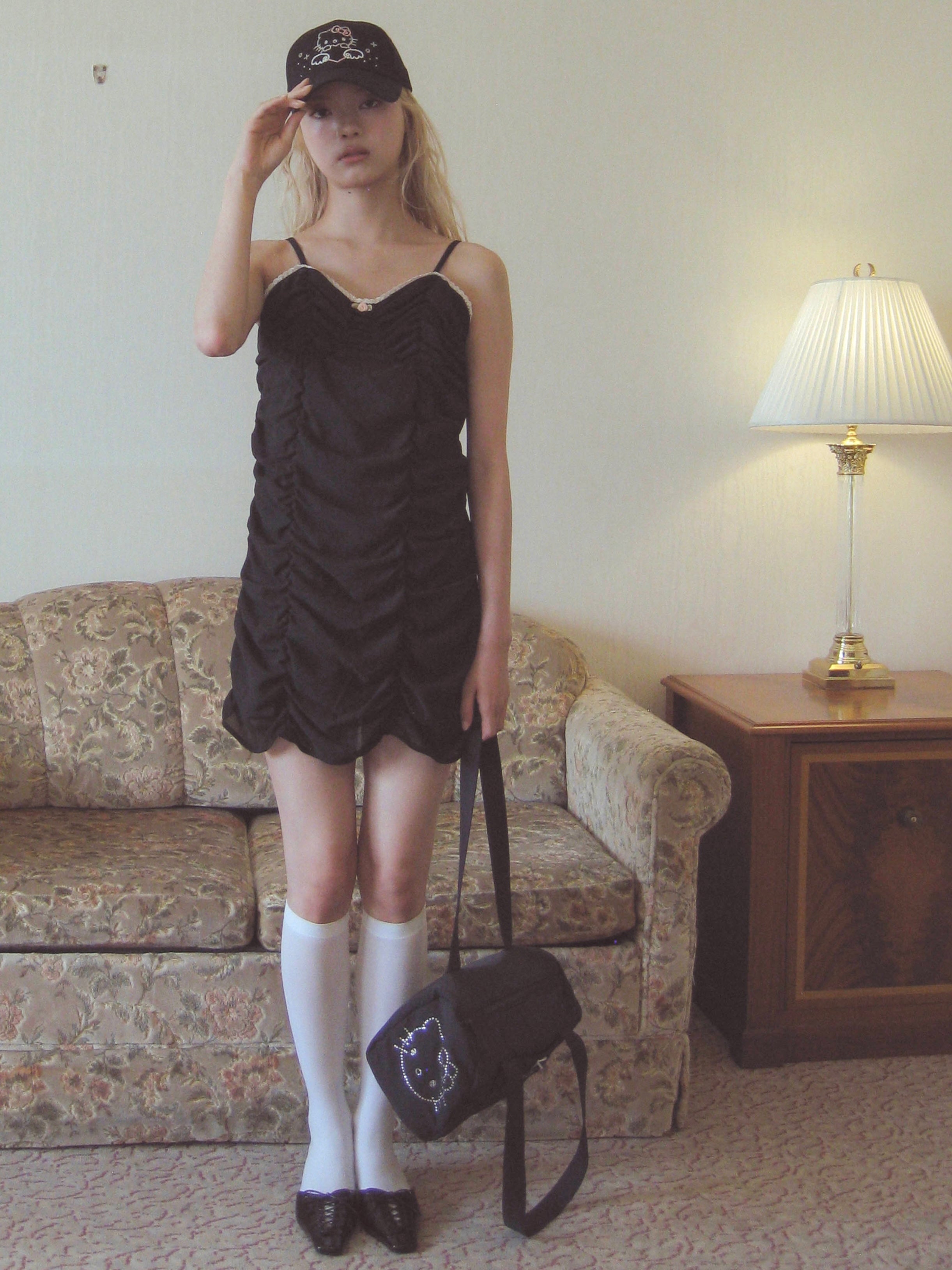 girlish gather mini onepiece