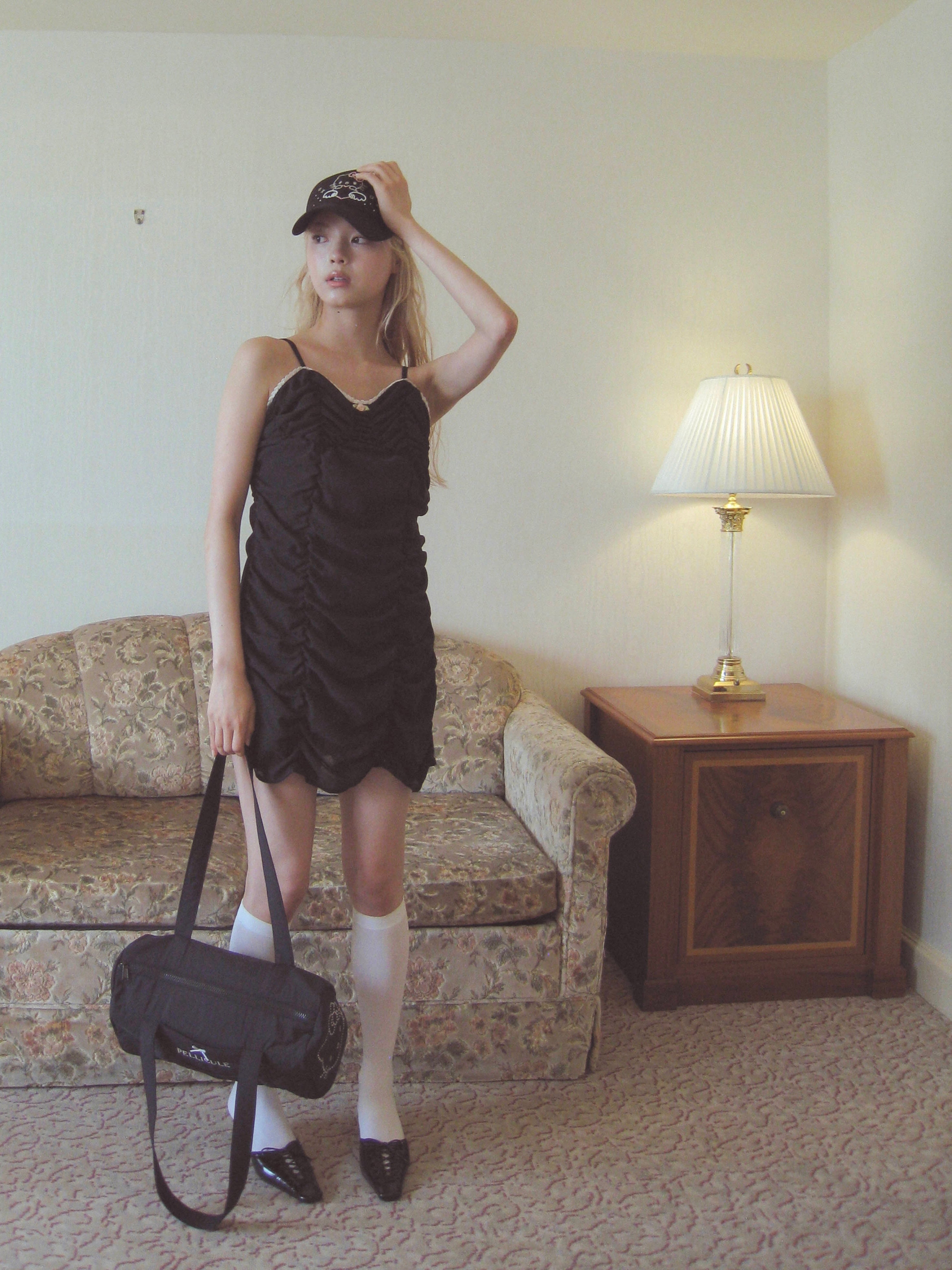 girlish gather mini onepiece