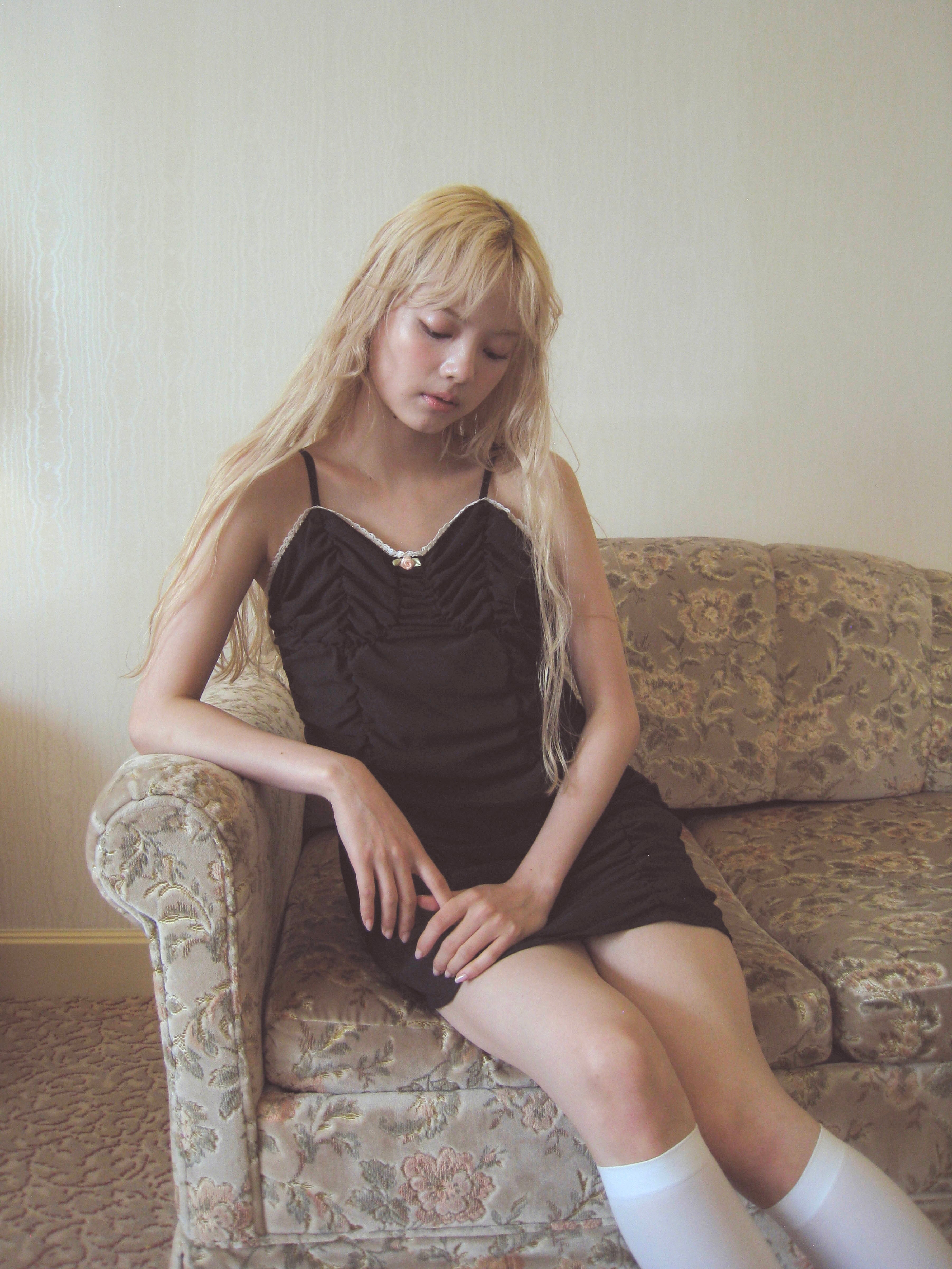 girlish gather mini onepiece