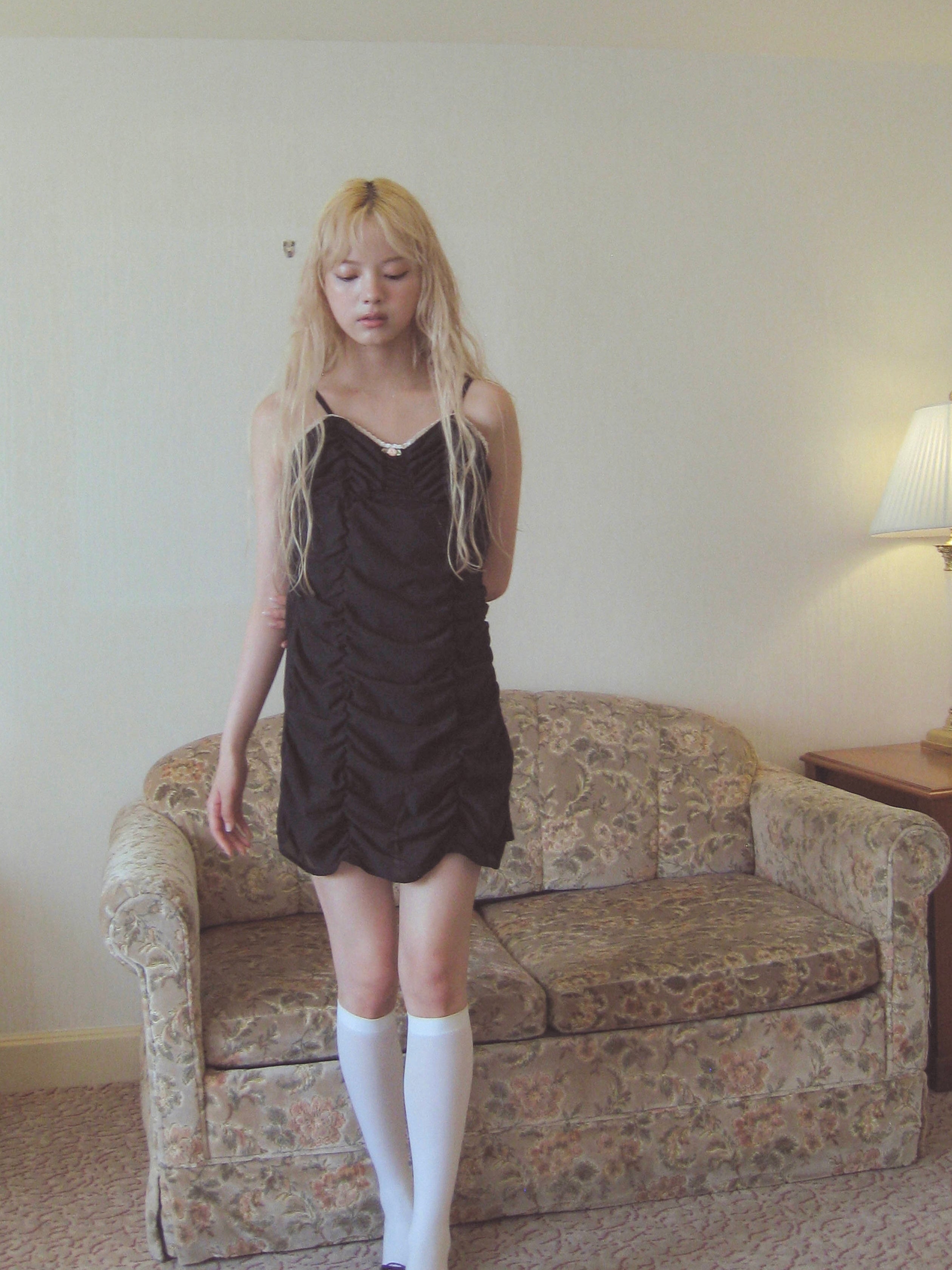 girlish gather mini onepiece