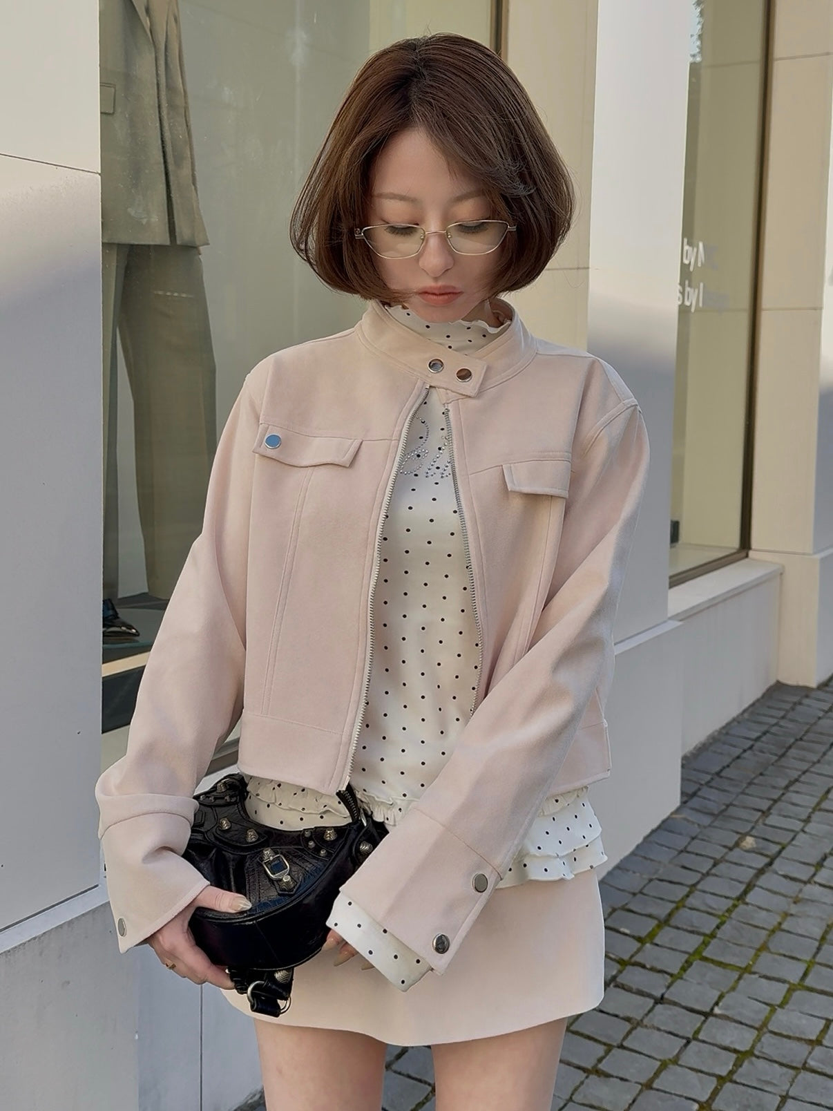 Peach peel jacket