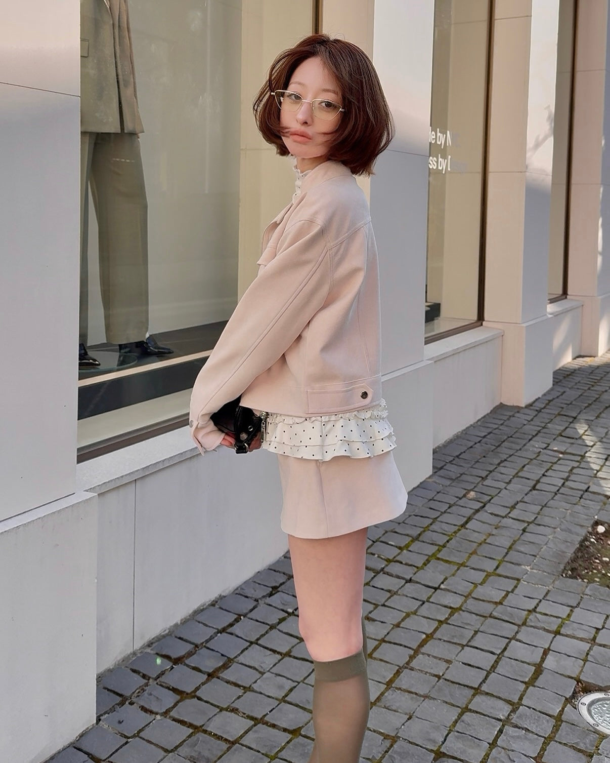 Peach peel jacket