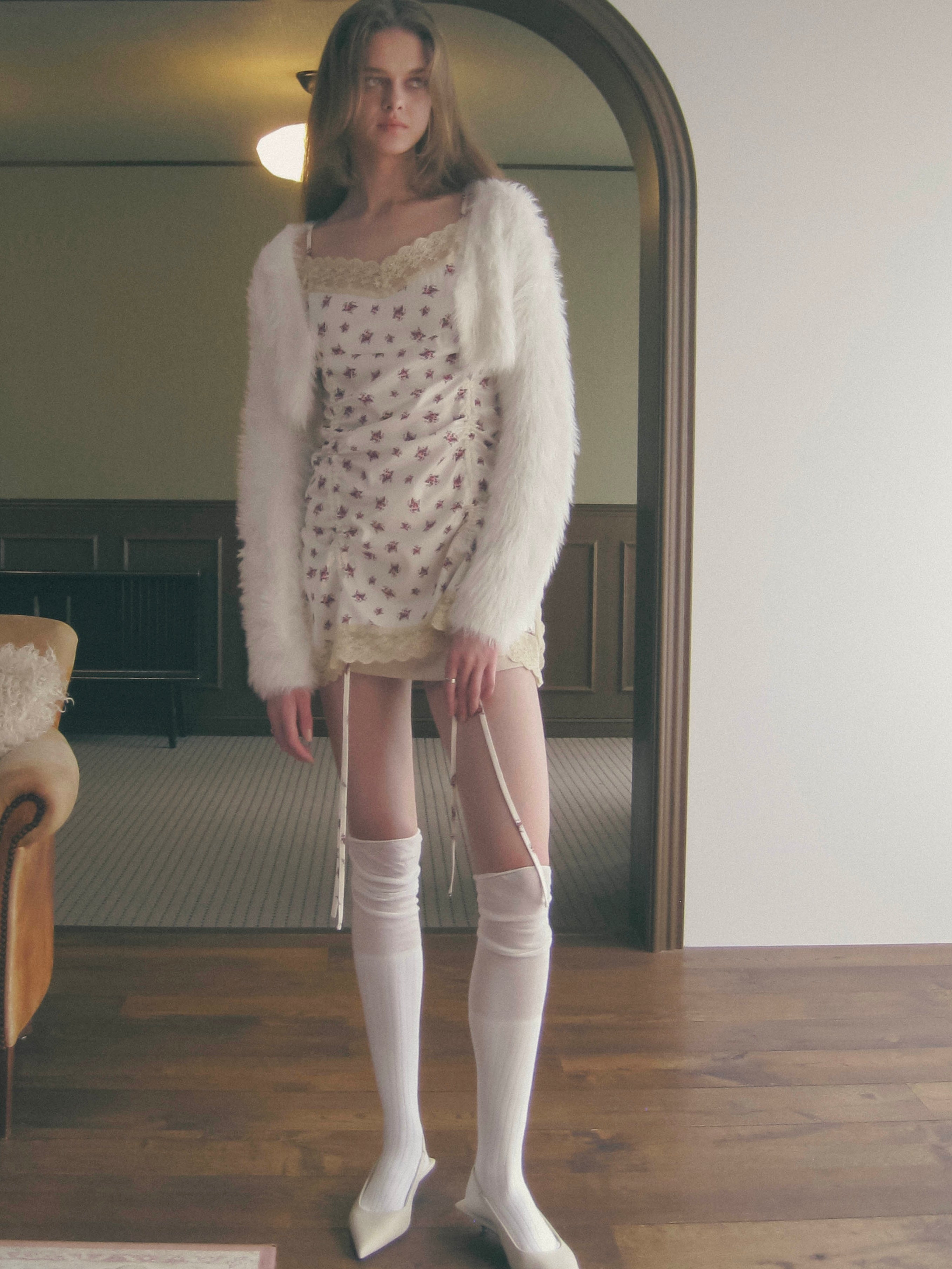 shaggy mini cardigan