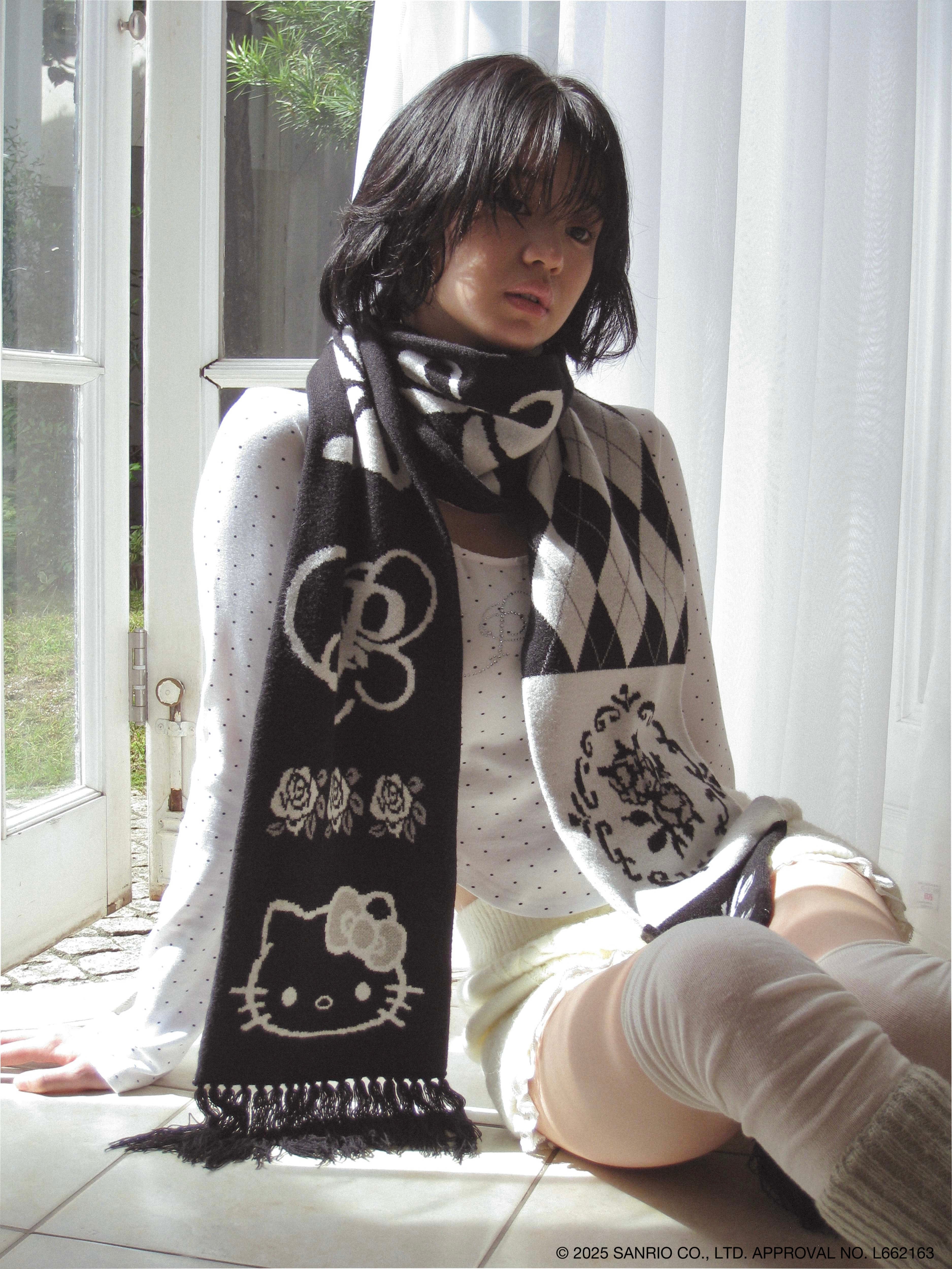 HELLOKITTY hug knitmuffler