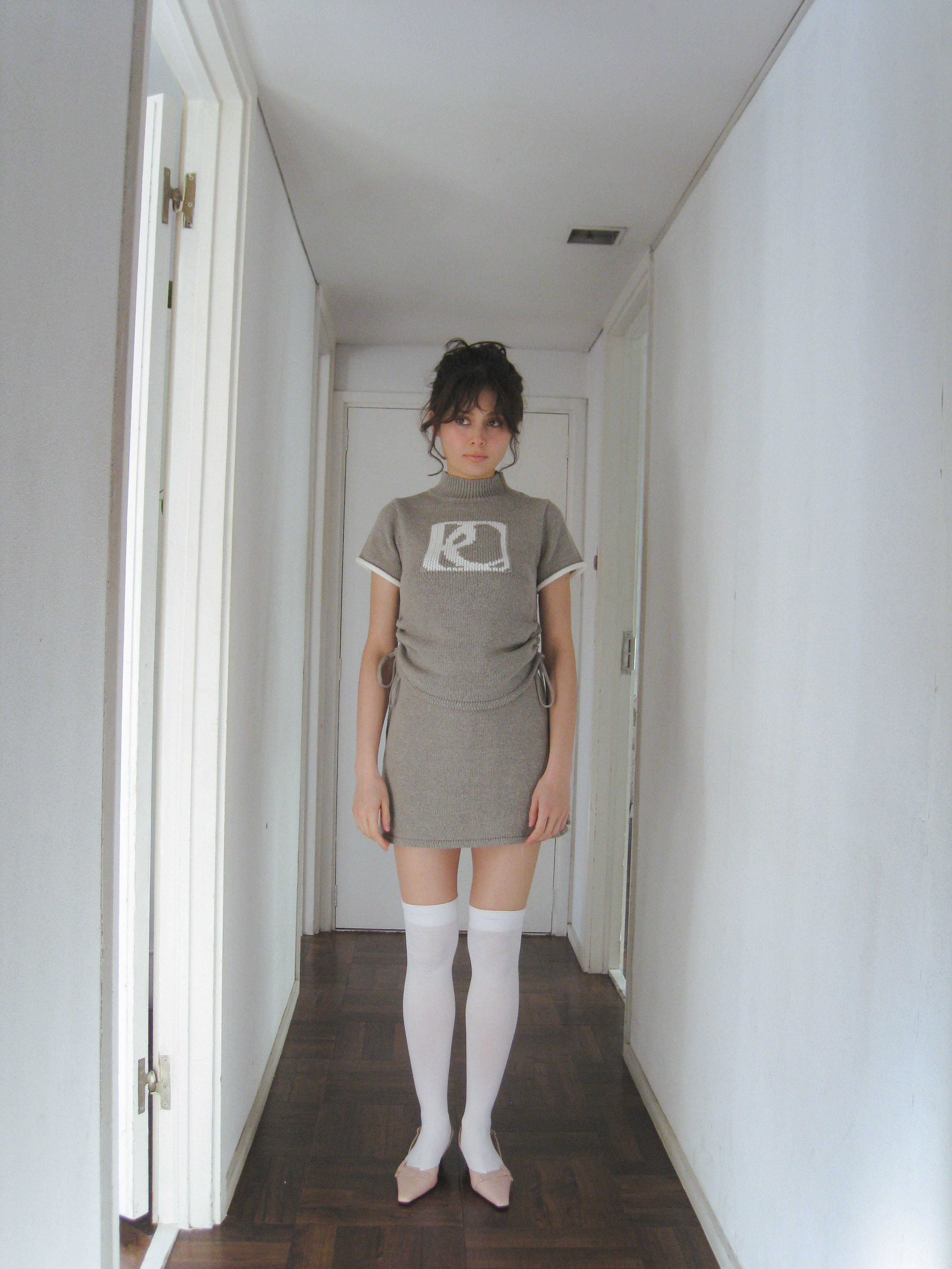 emblem knit set up