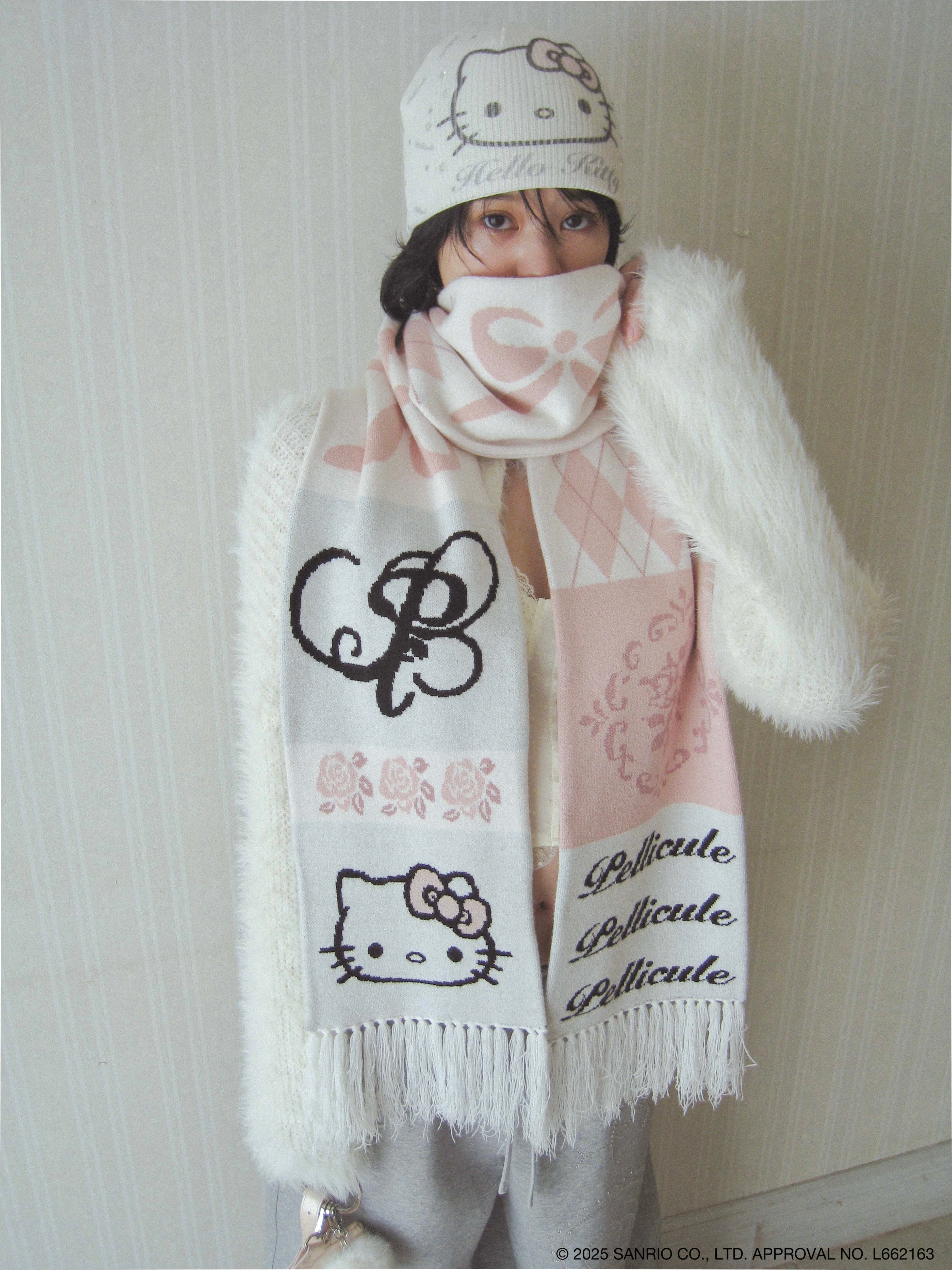 HELLOKITTY hug knitmuffler