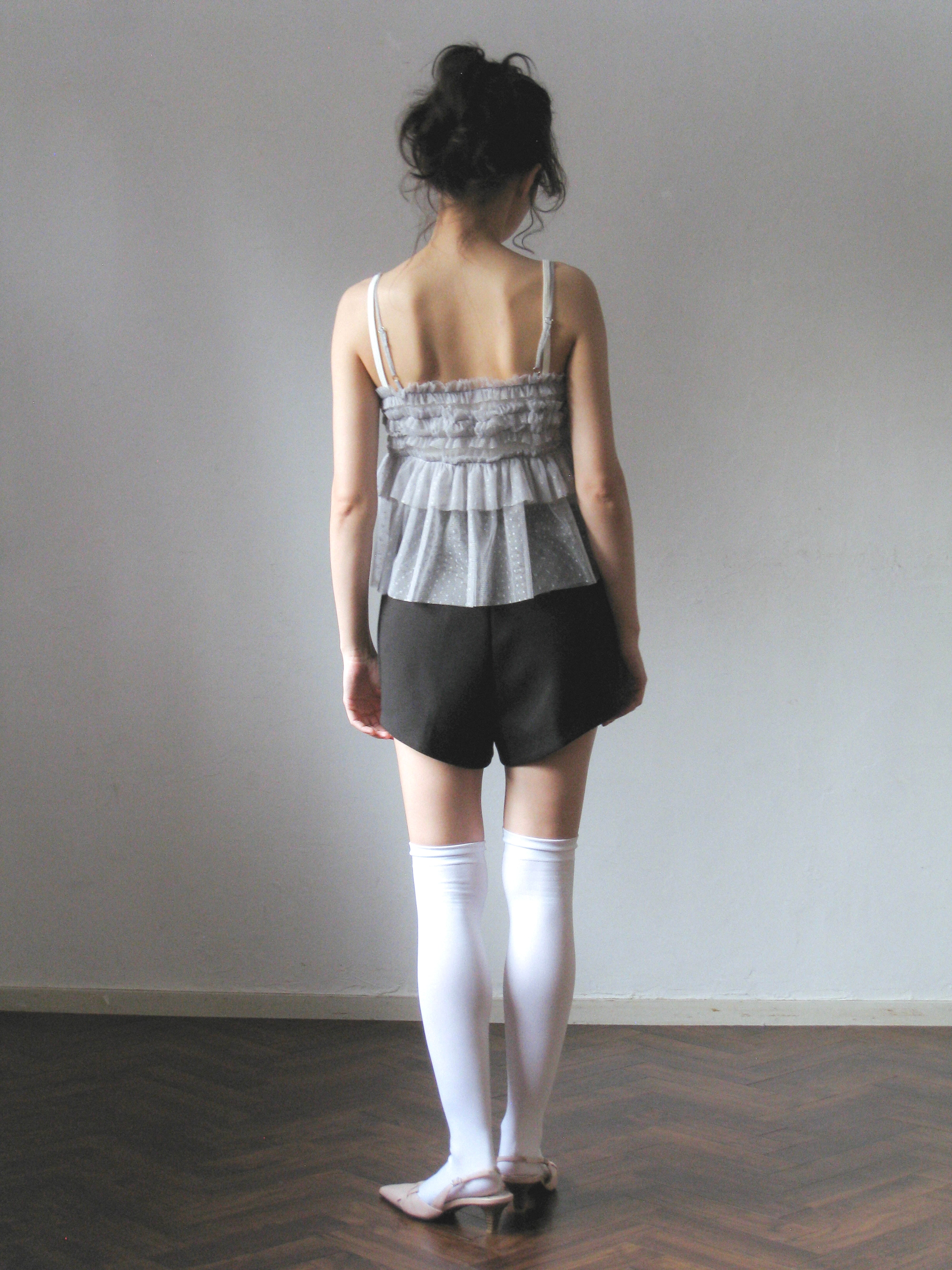 fluffy frill camisole