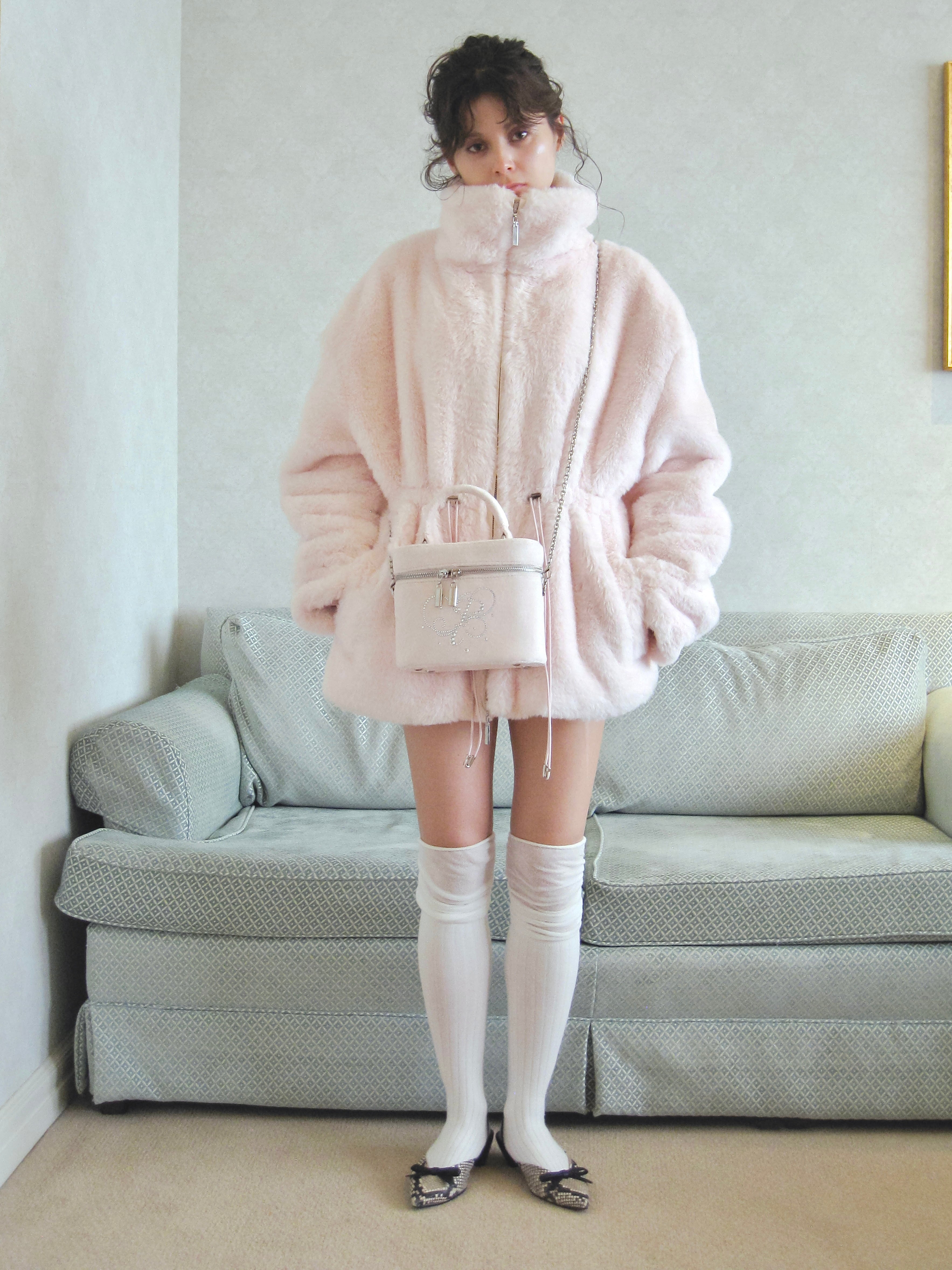 11/10発送- plump fur zip coat