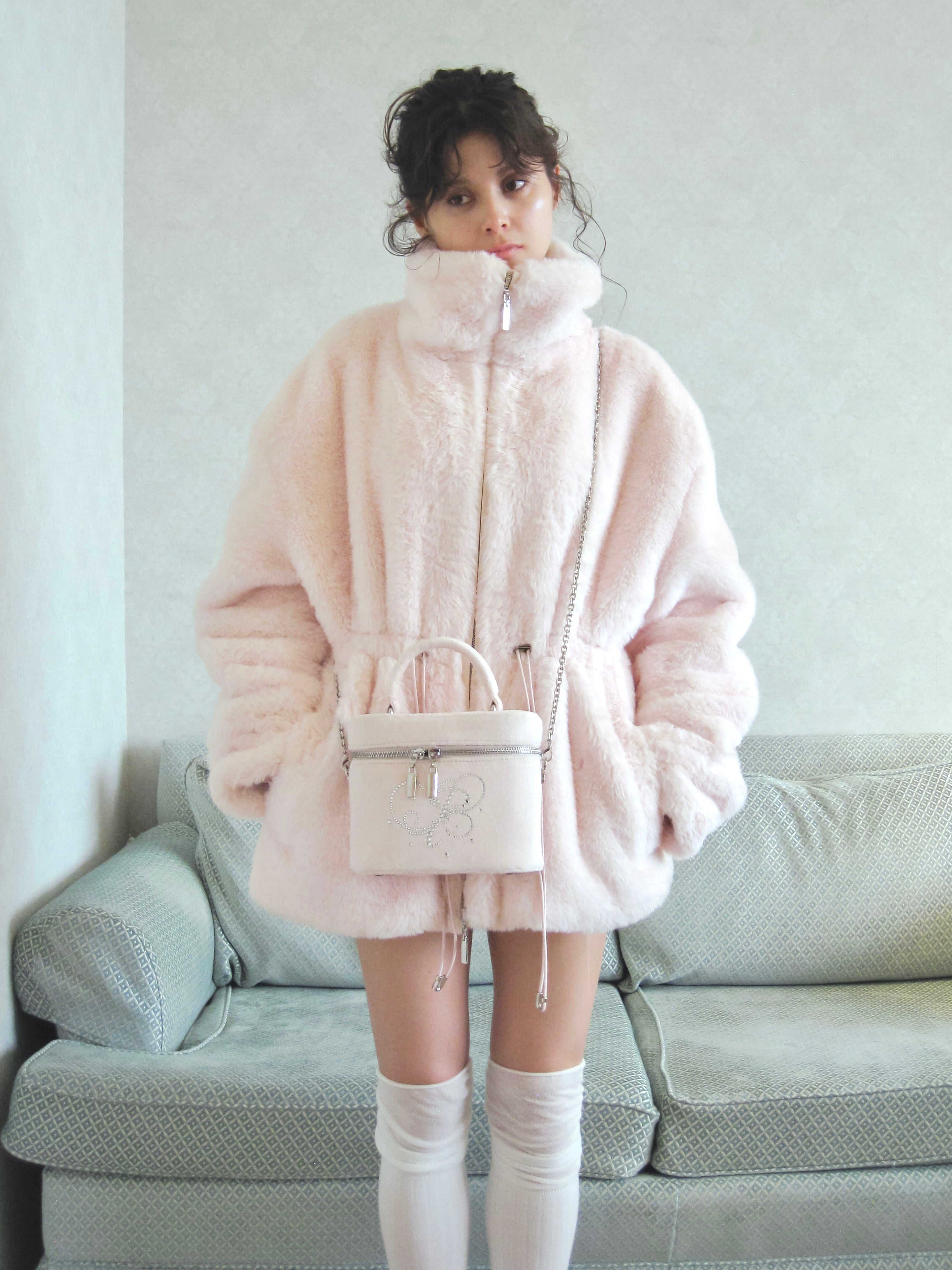 11/10発送- plump fur zip coat