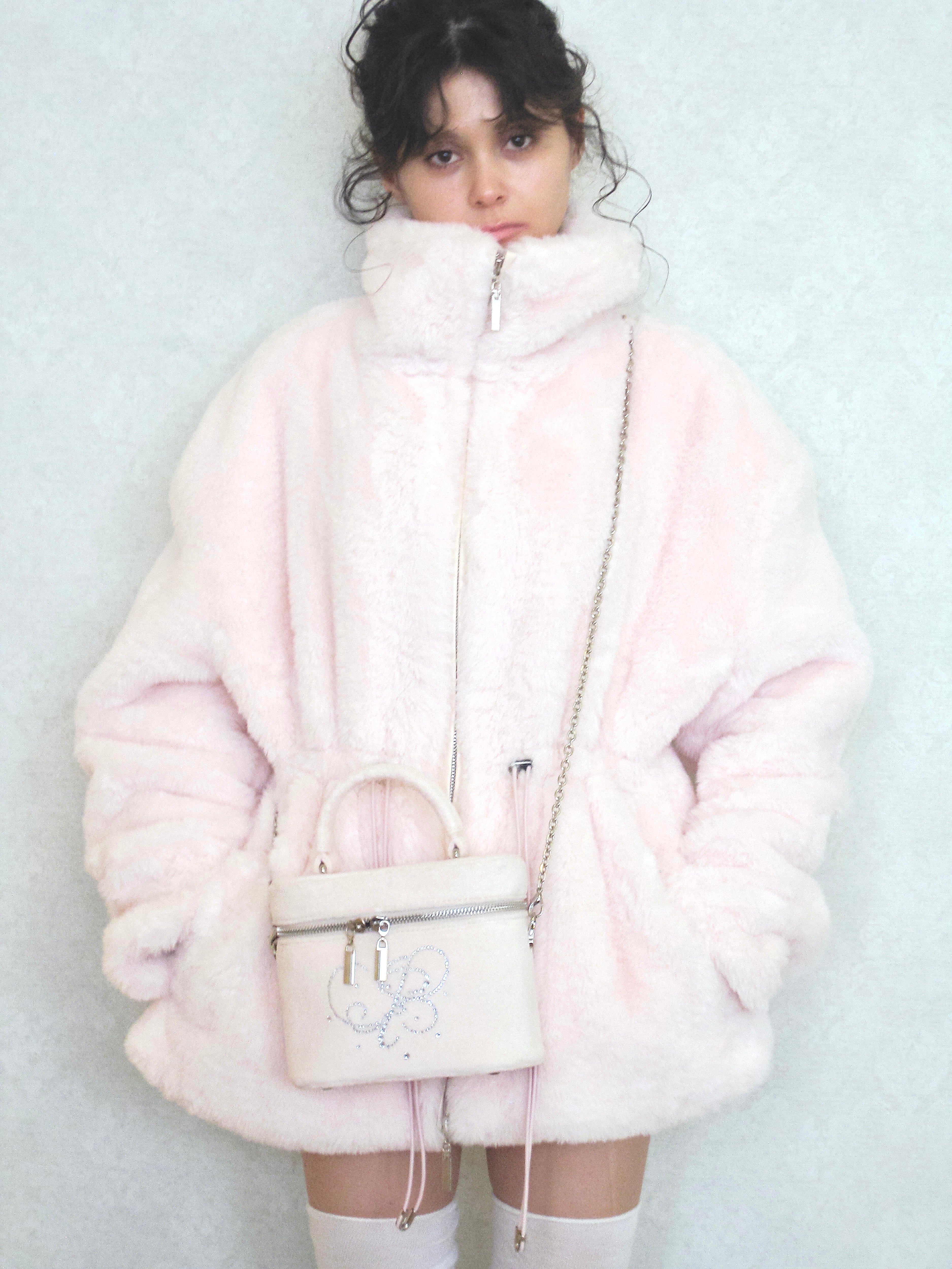 11/10発送- plump fur zip coat