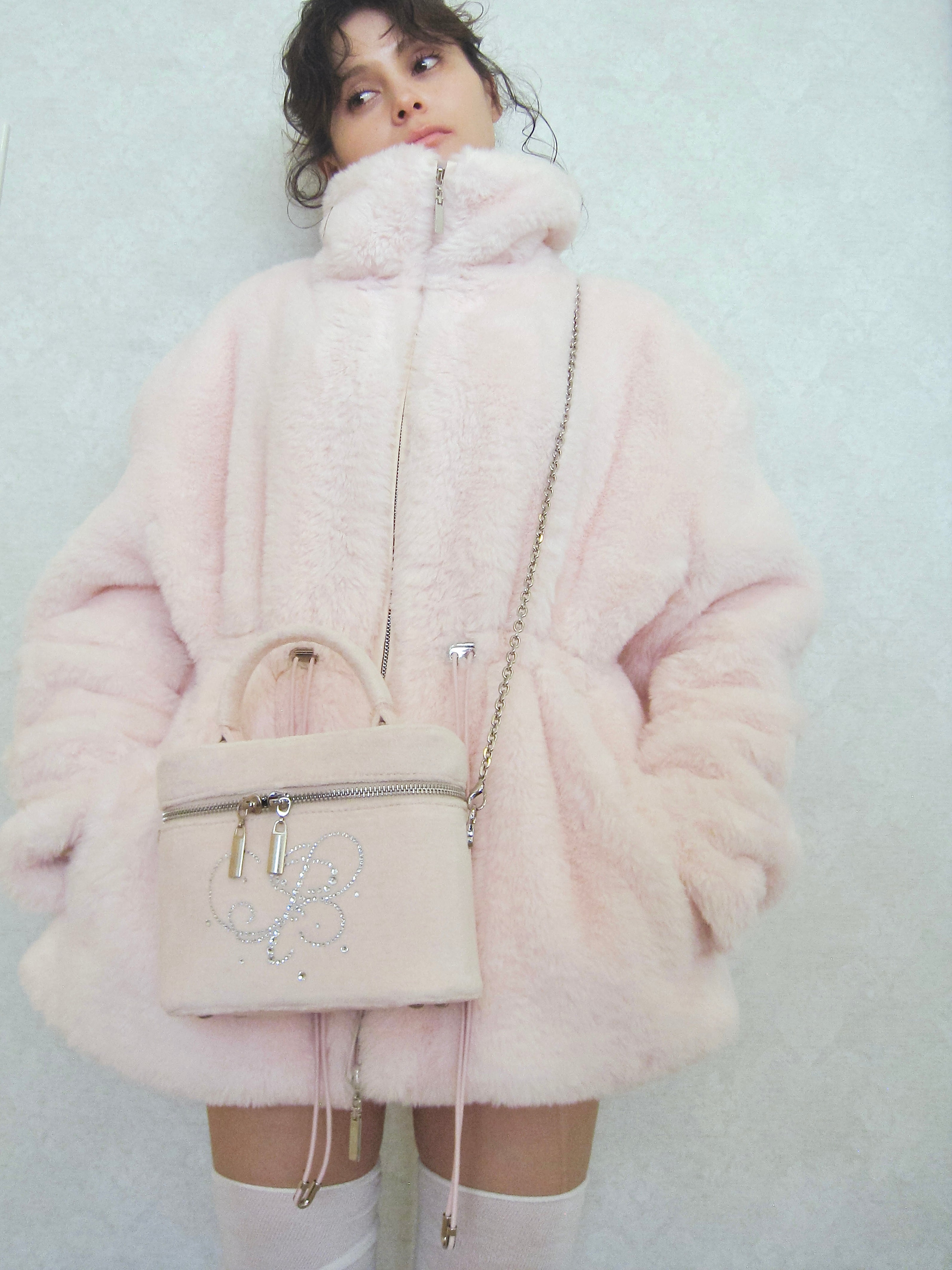 11/10発送- plump fur zip coat