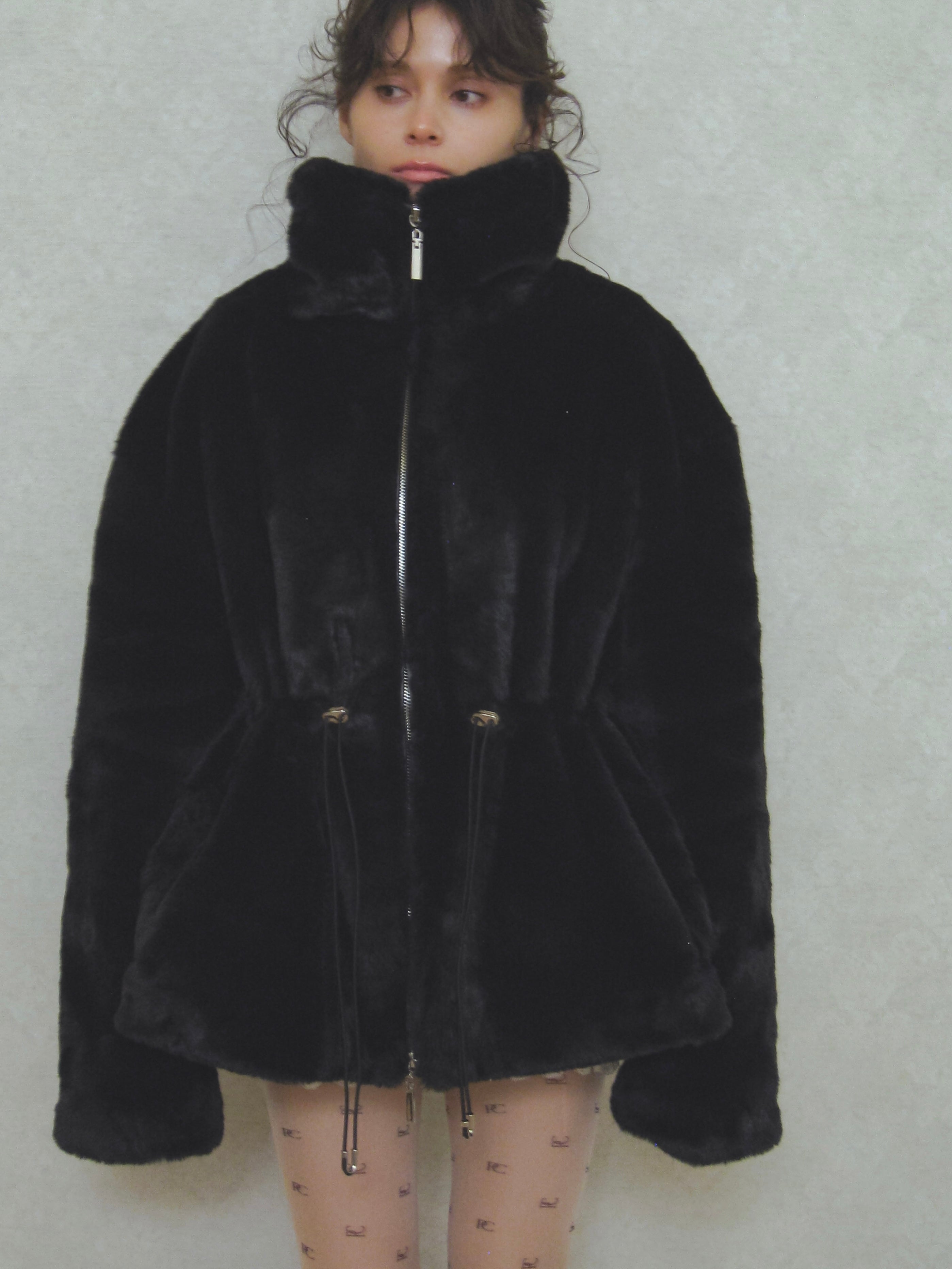 11/10発送- plump fur zip coat