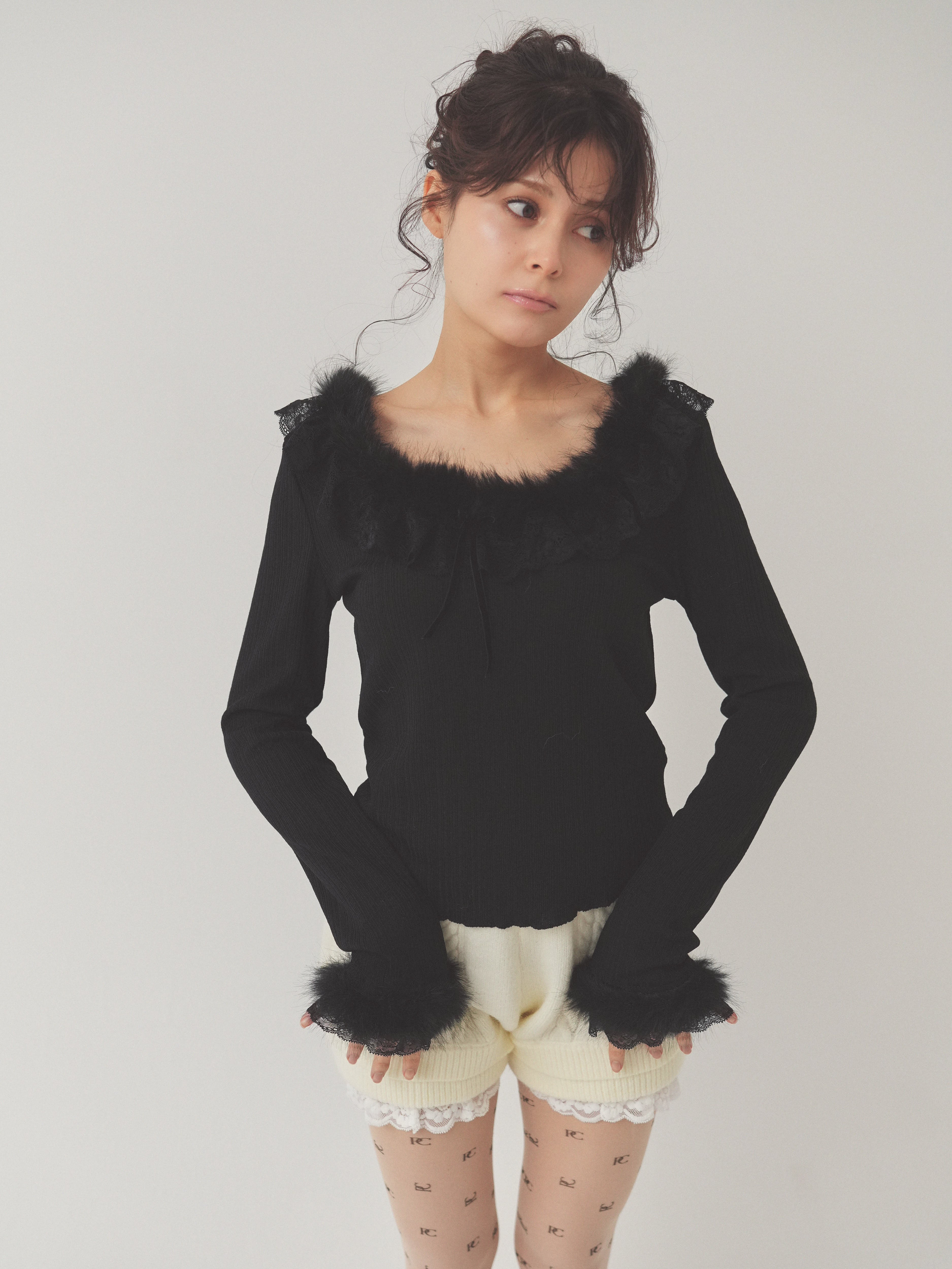 baby fur - lace tops