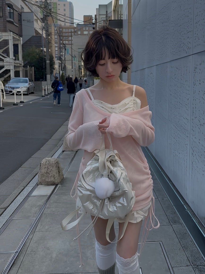 girlish gather mini onepiece