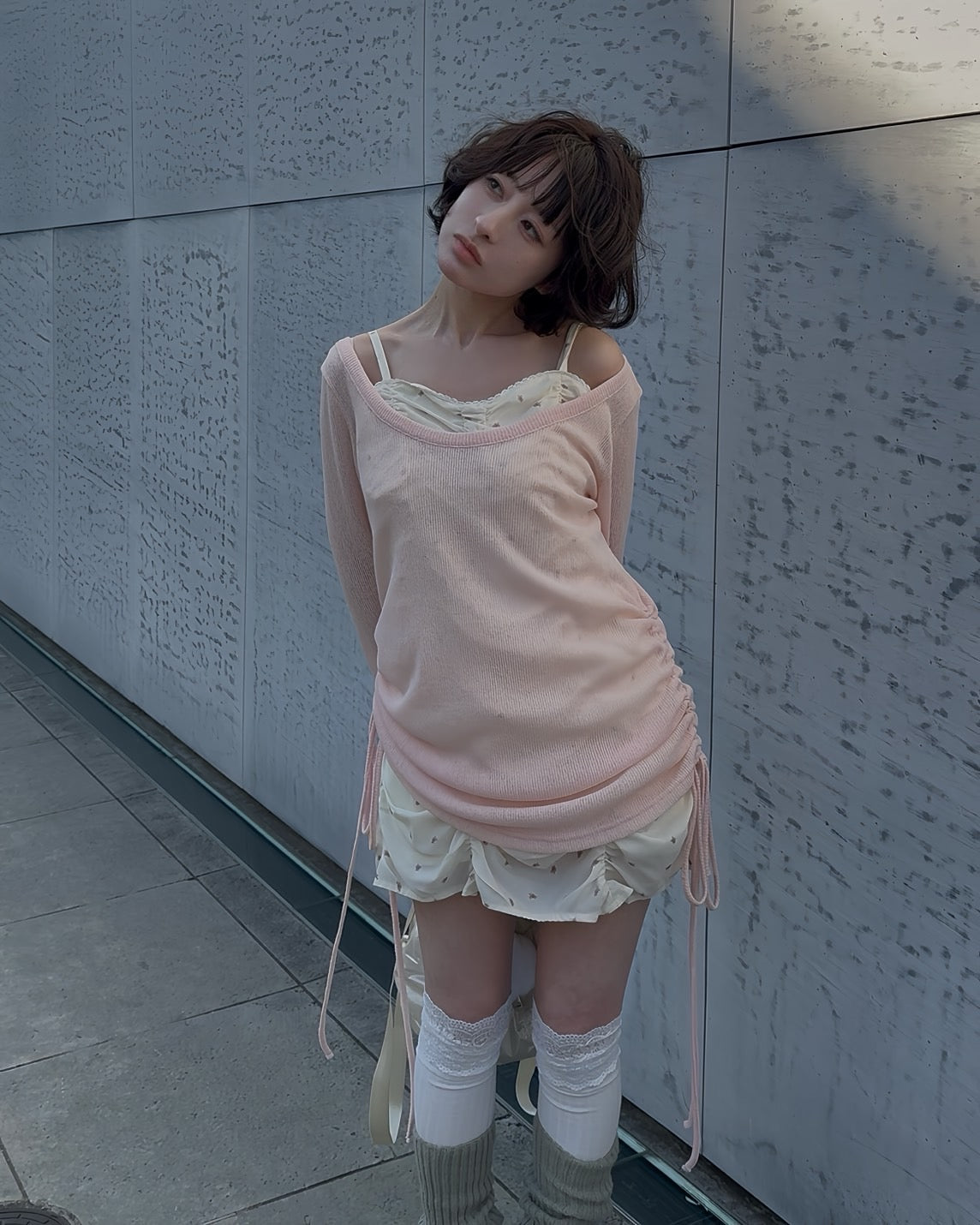 girlish gather mini onepiece