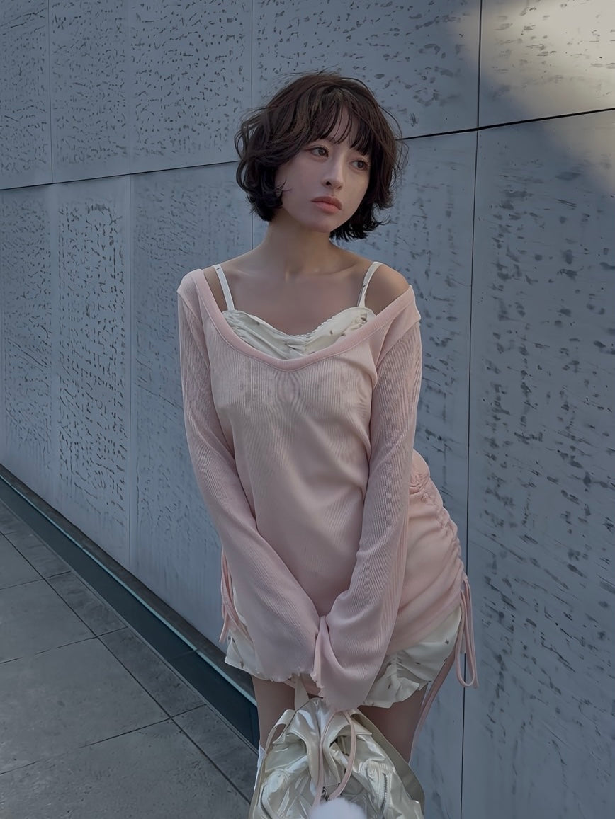 girlish gather mini onepiece