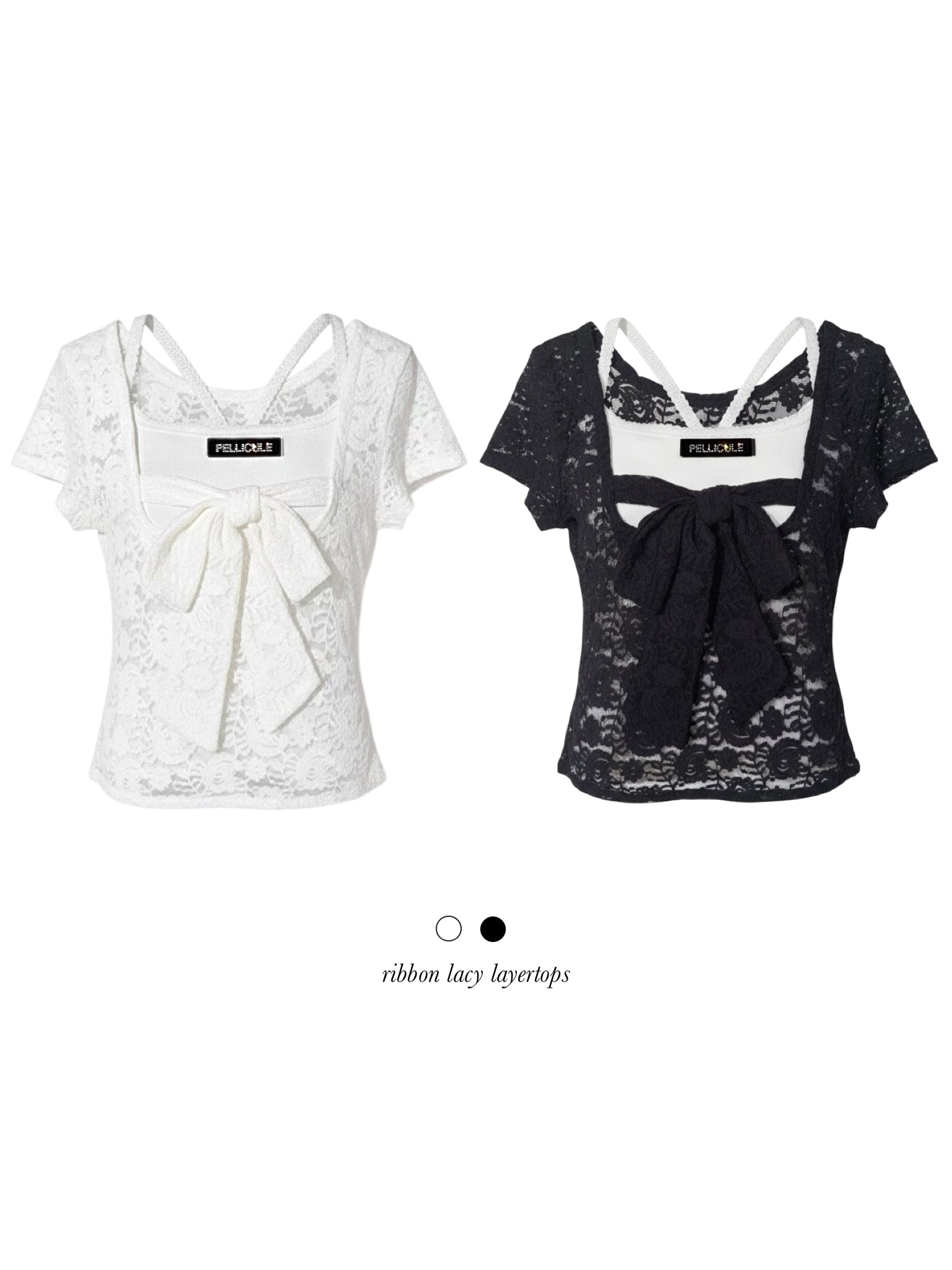 ribbon lacy layertops