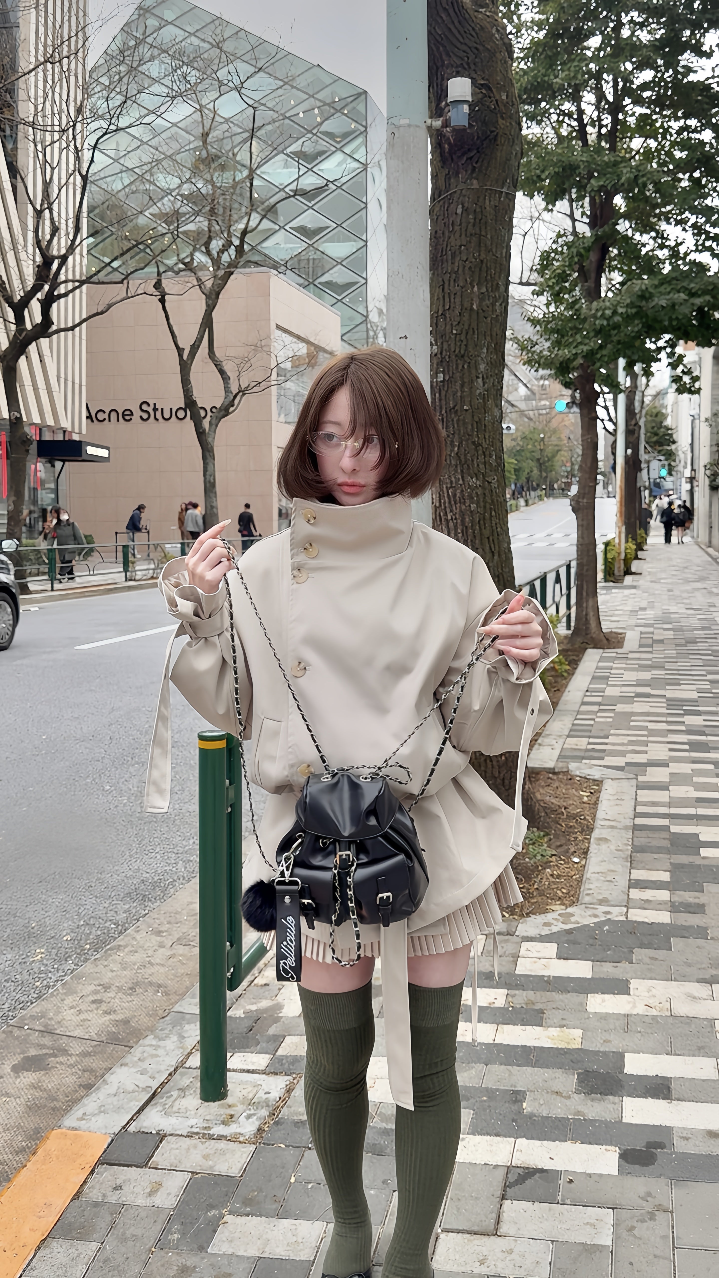 stand collar trench coat