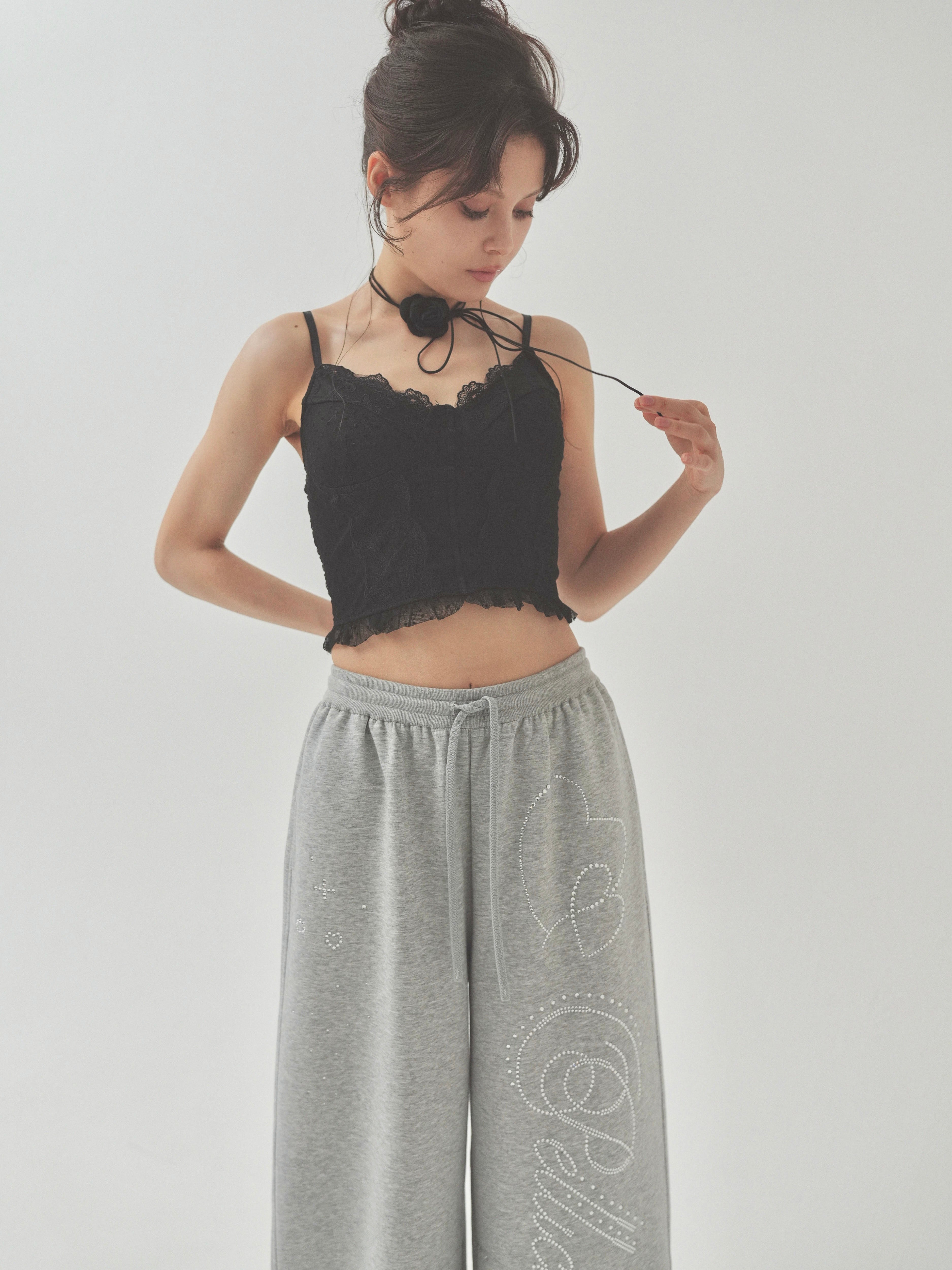dot lace corset camisole｜PELLICULE | ぺリキュール