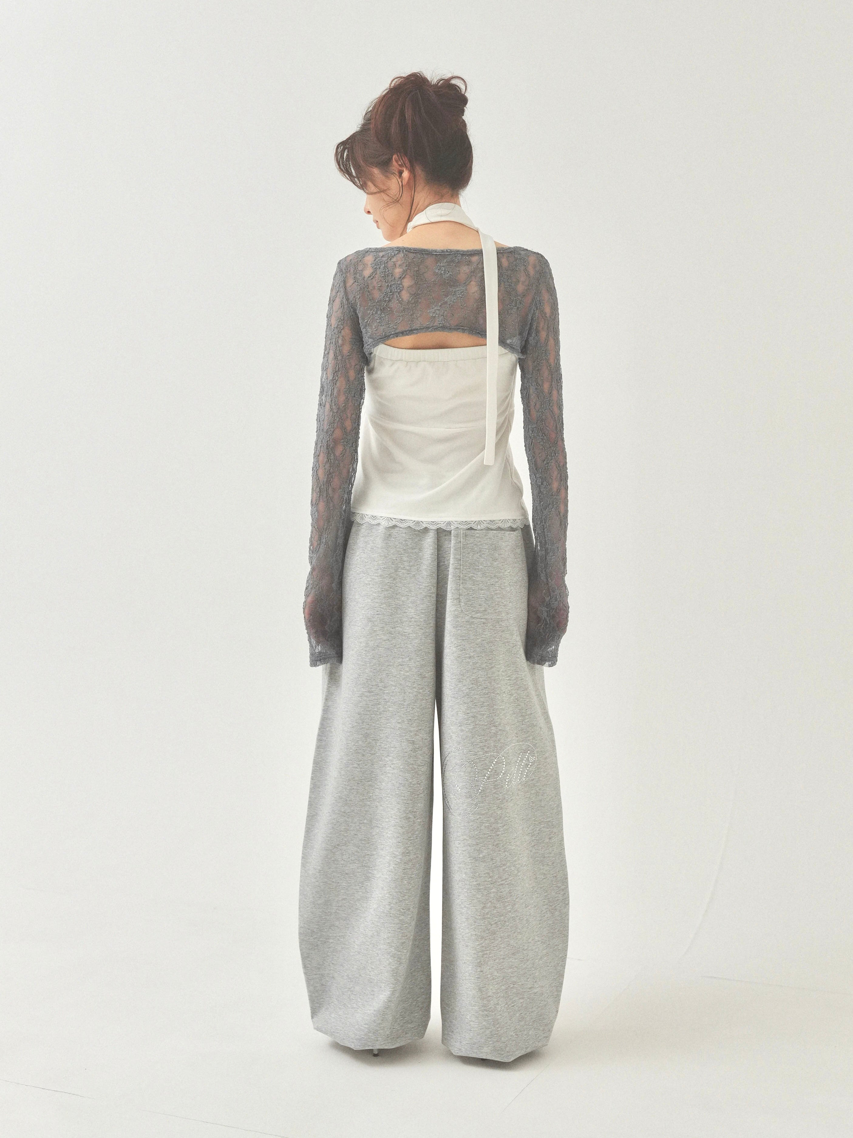 short lacy cardigan