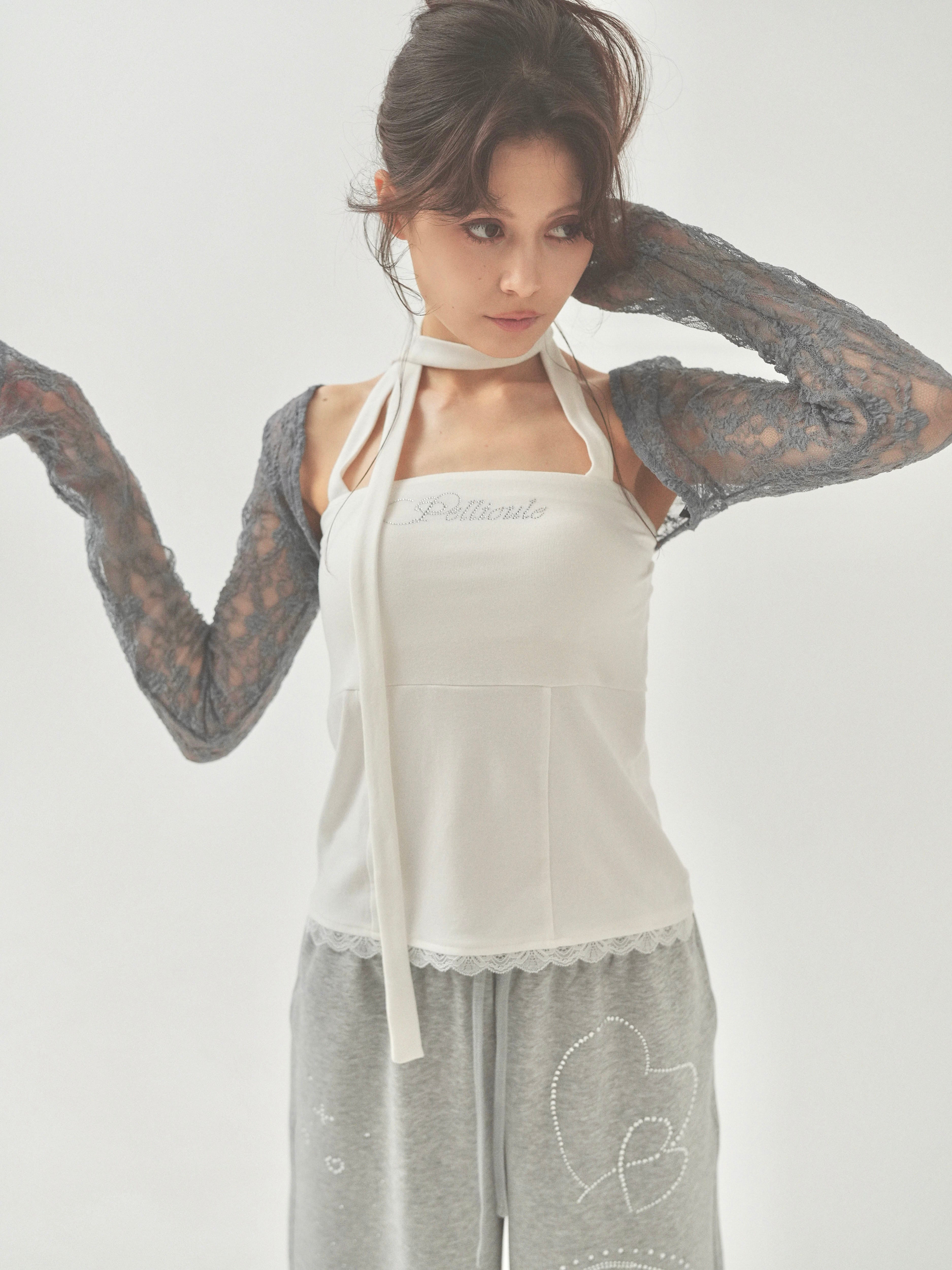 short lacy cardigan