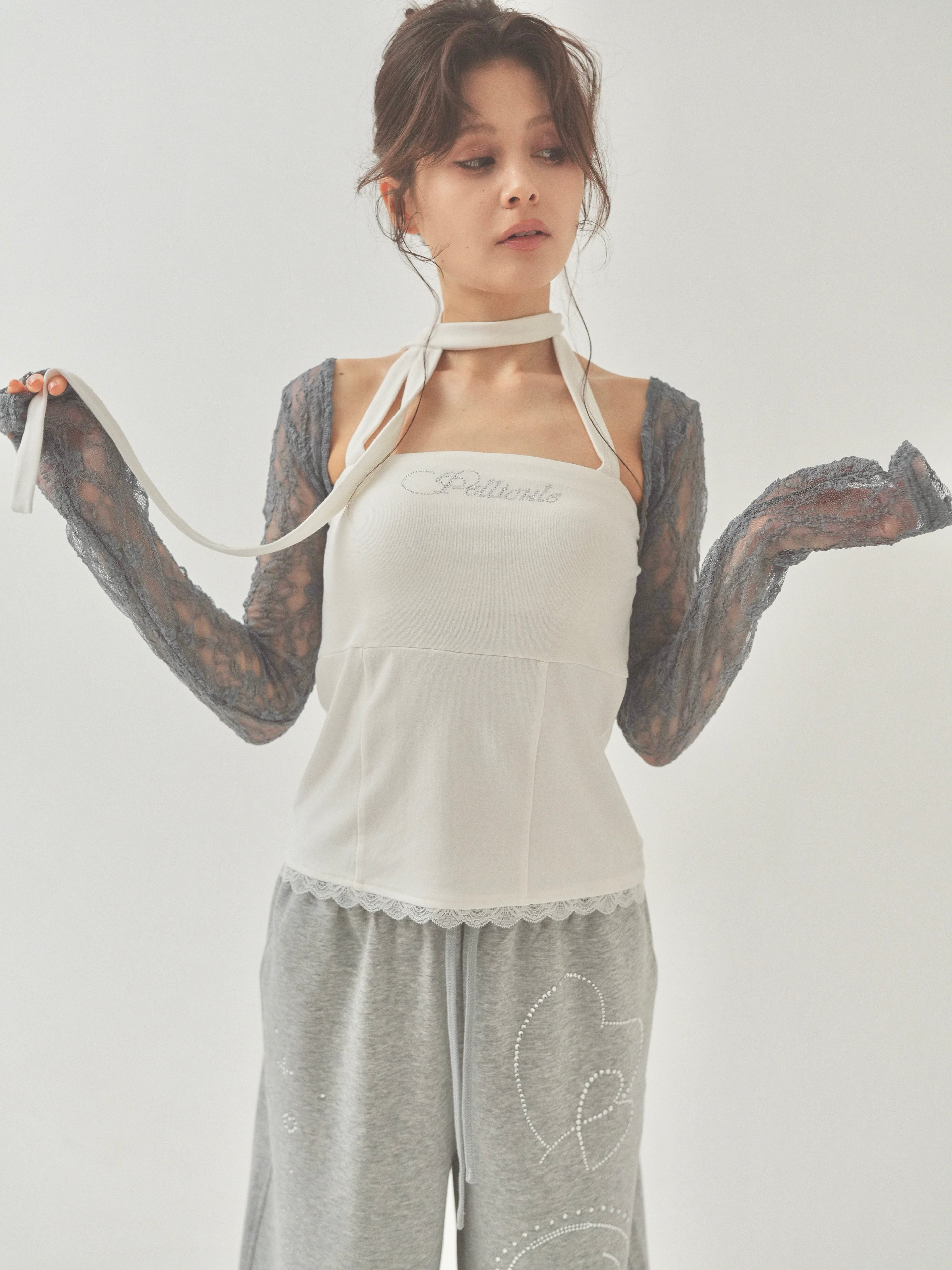 short lacy cardigan