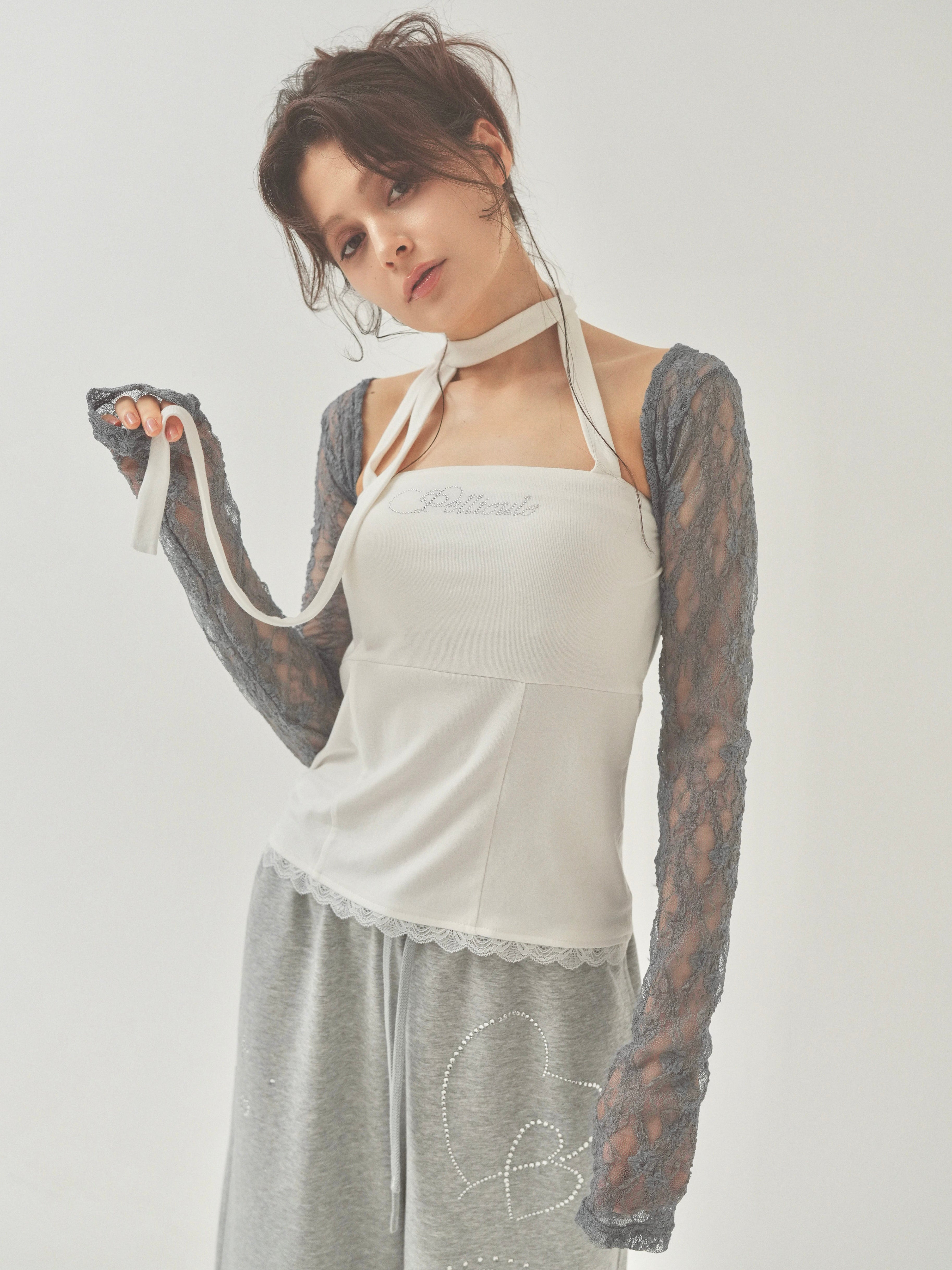 short lacy cardigan