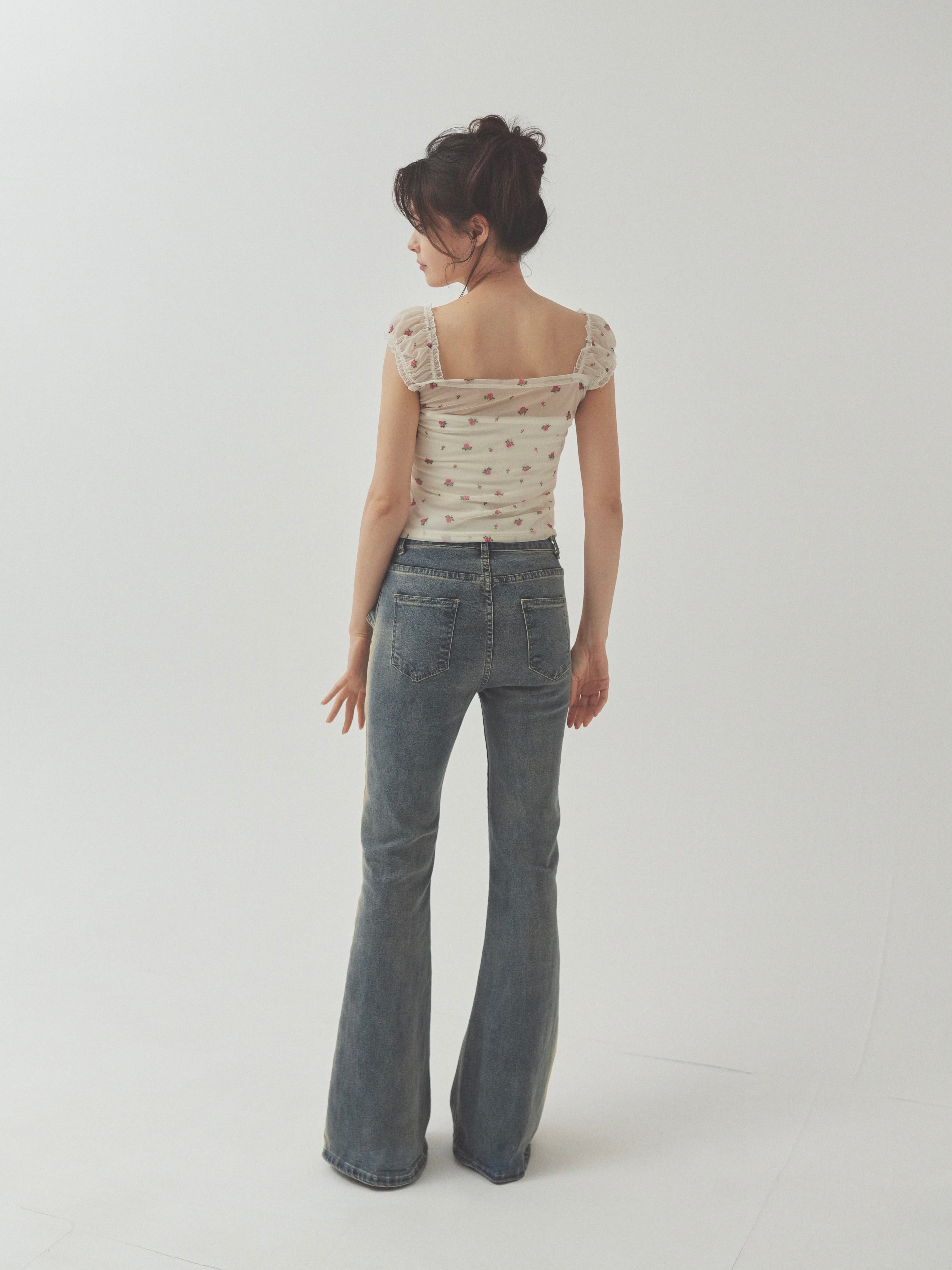 sheer rose tops