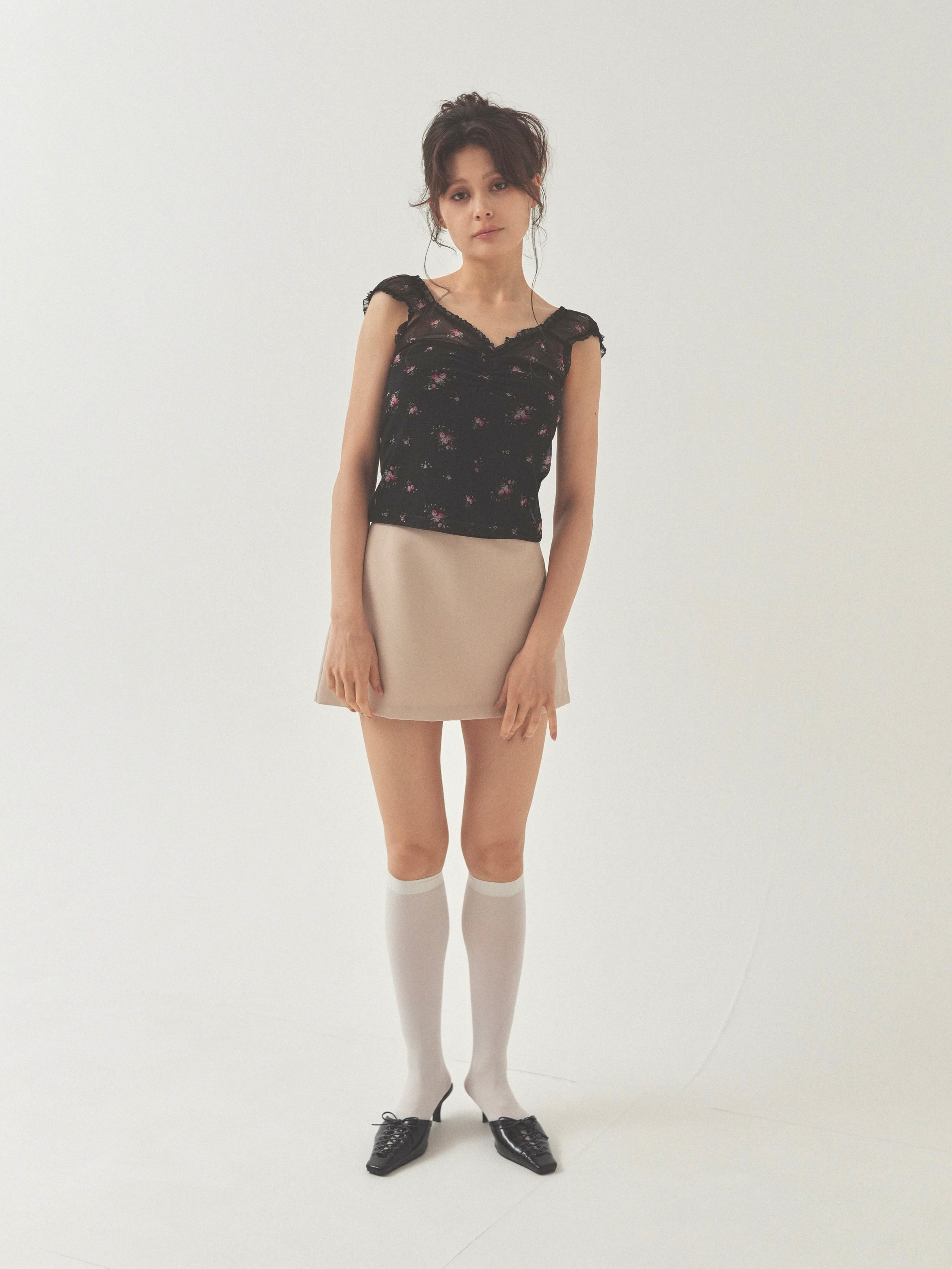 sheer rose tops