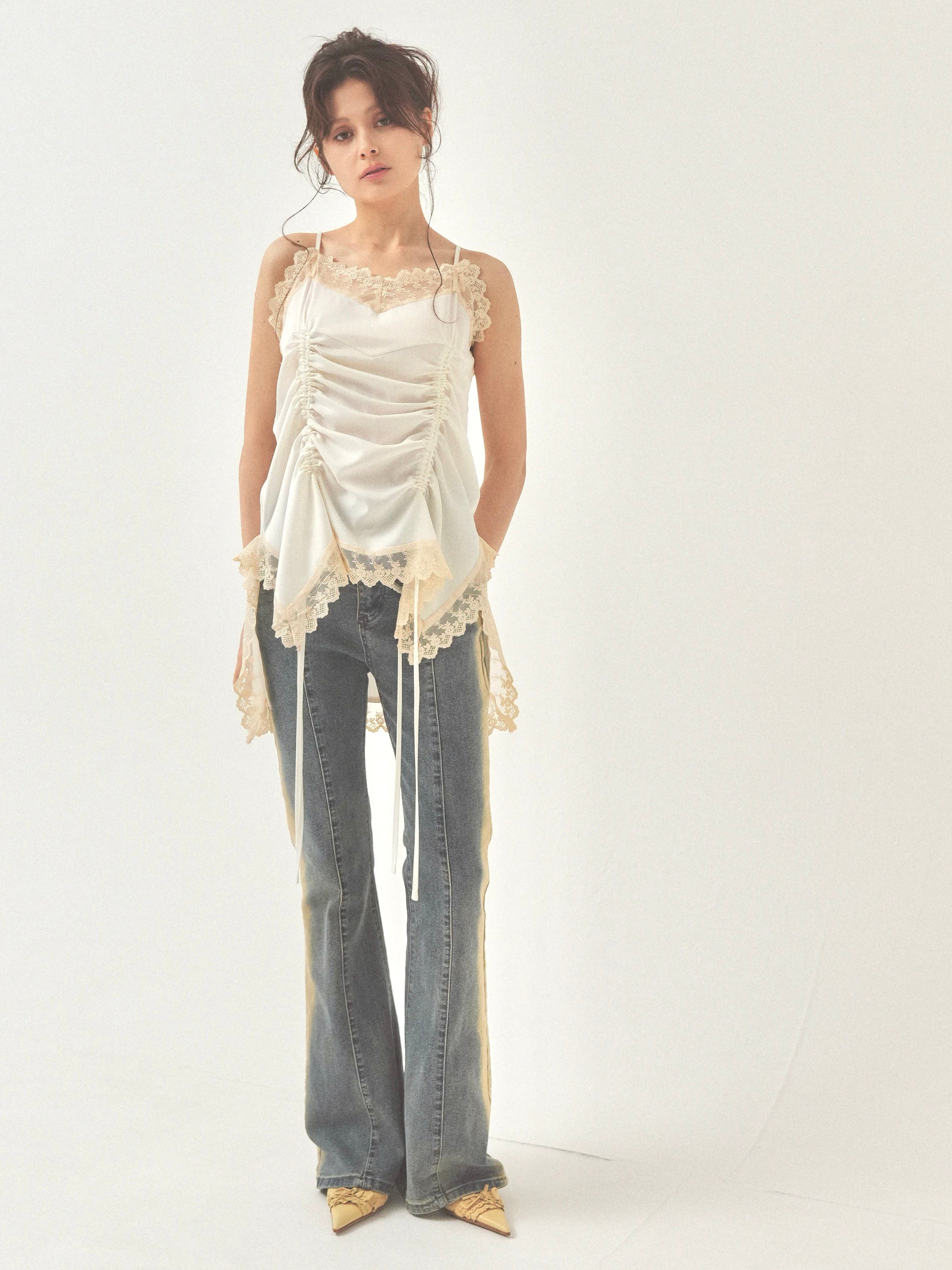 satin gather mini op