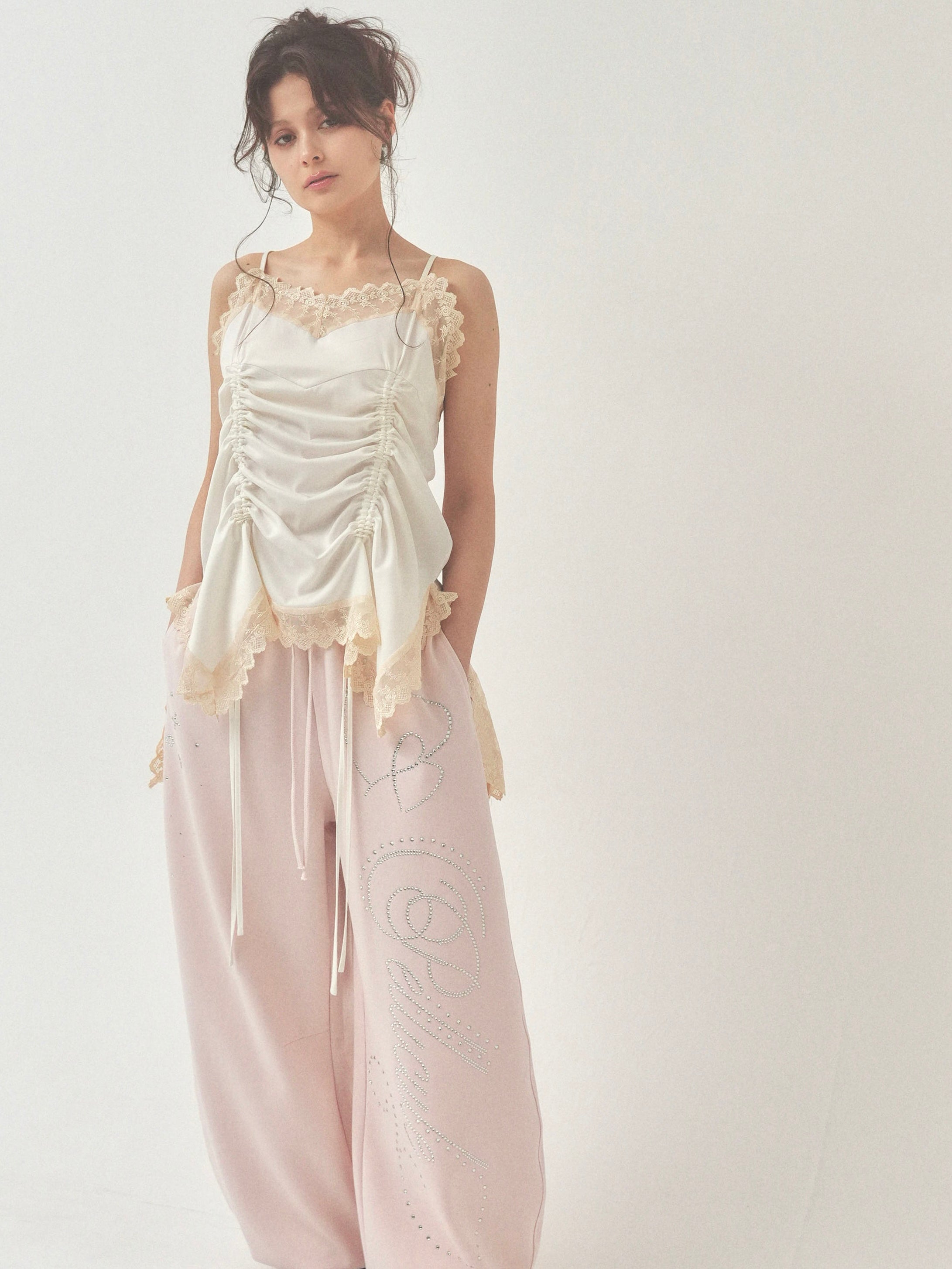 【予約】stone-deco sweat pants